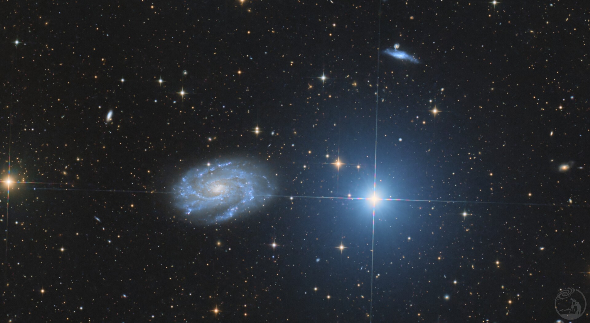 NGC4151与NGC4145，及周边