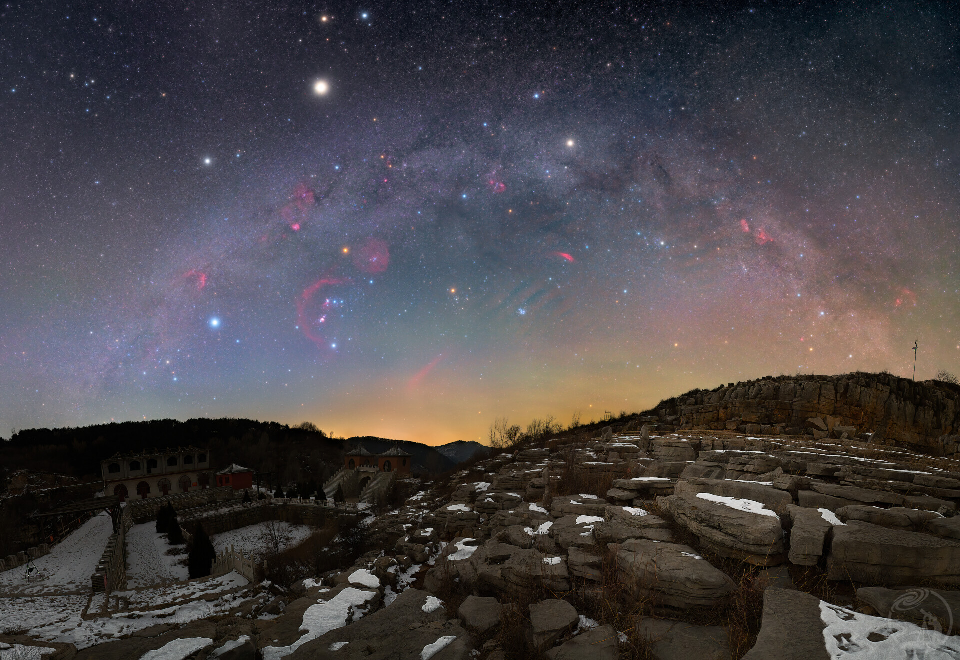 冬夜的璀璨星空