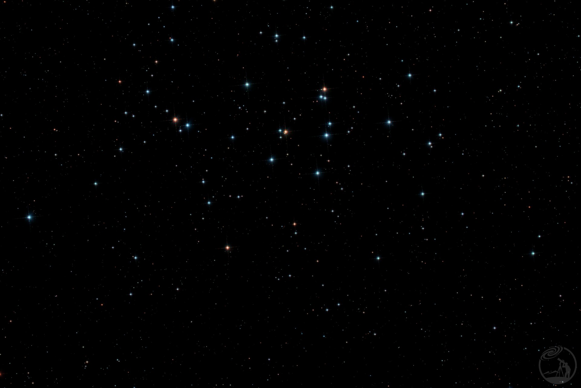 1.5小时的M44疏散星团