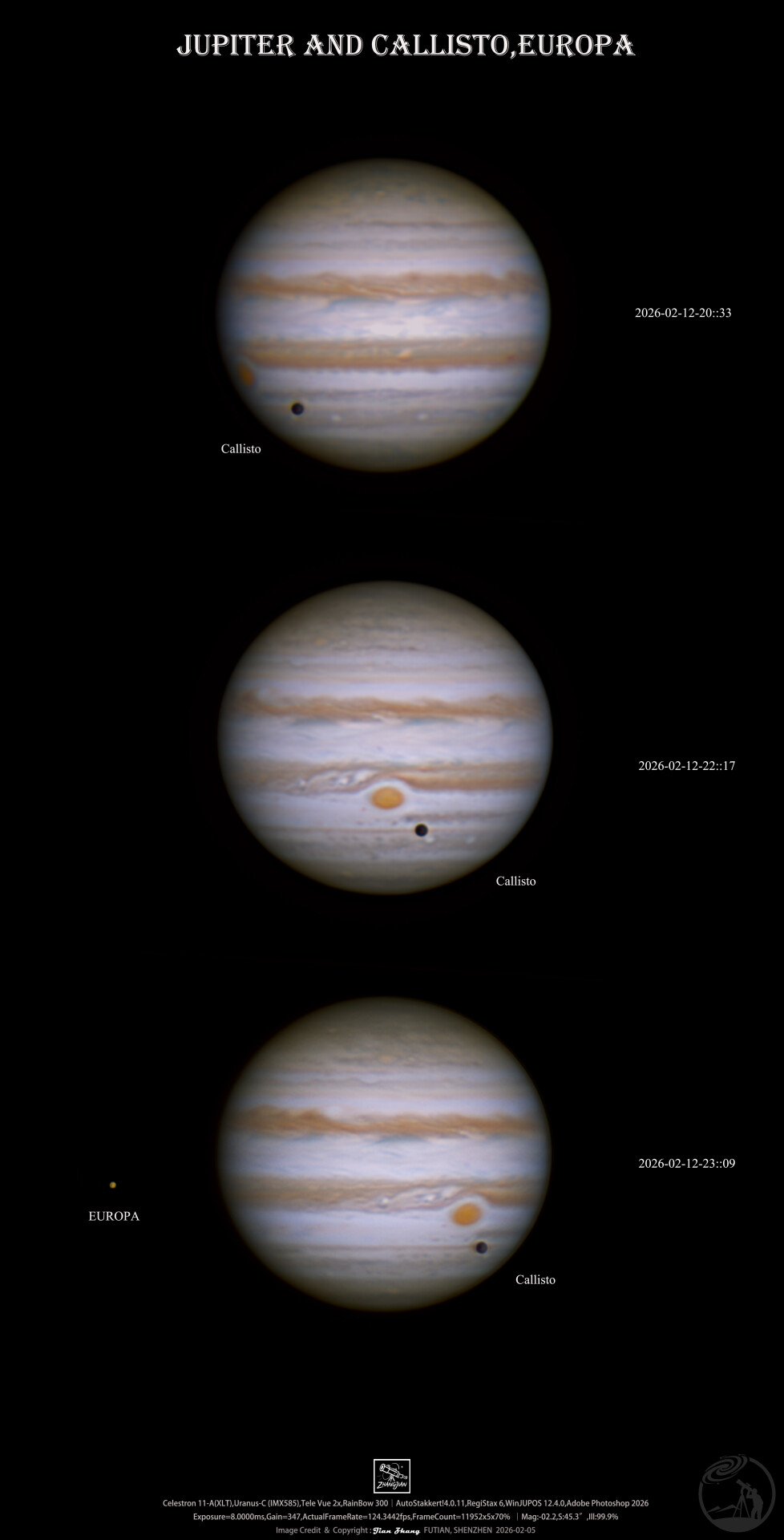 木卫四凌木的同时木卫二也来啦