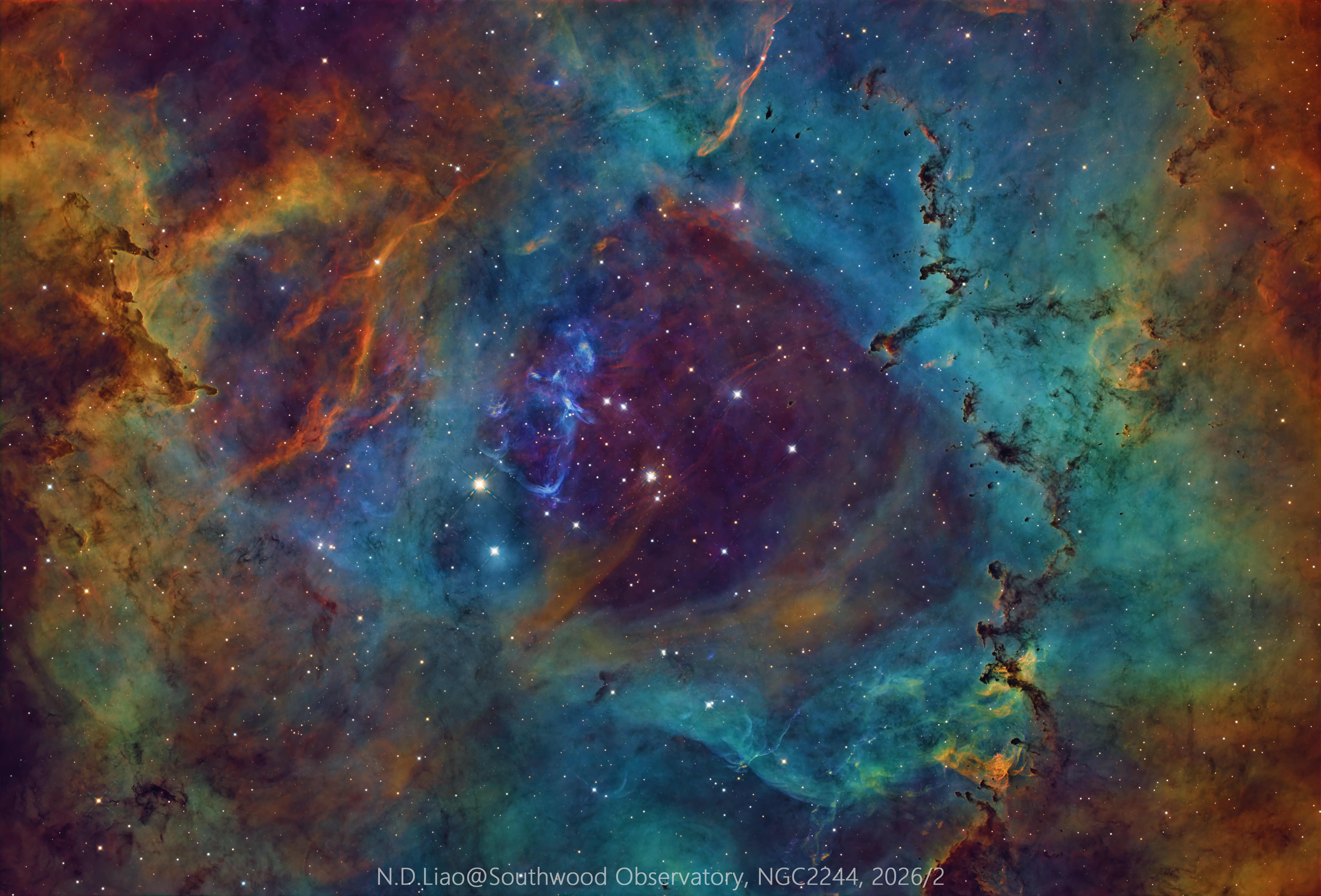 *极品素材*（NGC2246）(附赠原图和drizzle2x)，广东第一峰2级区，总曝光25小时