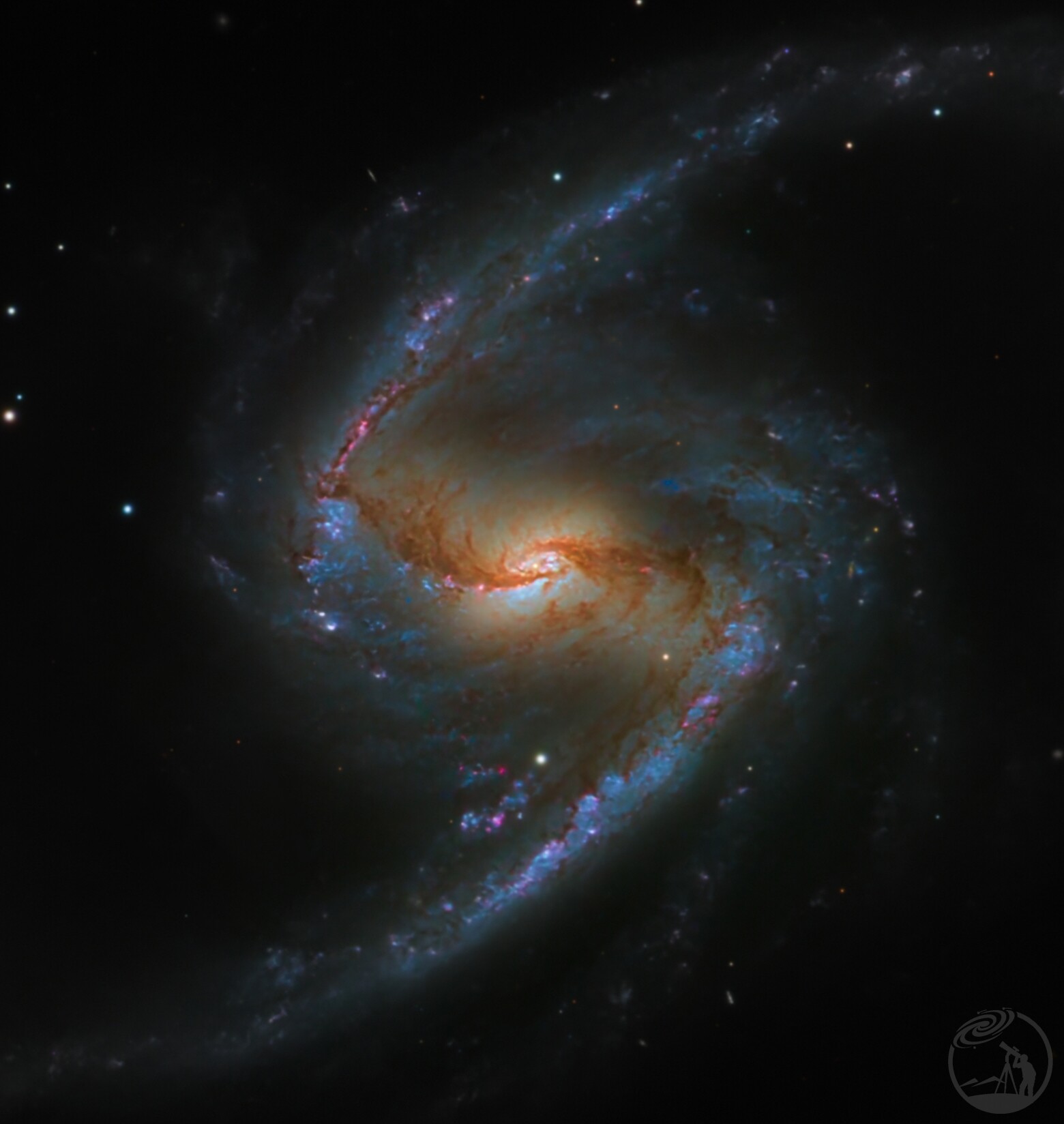 NGC1365棒旋的梦幻星系