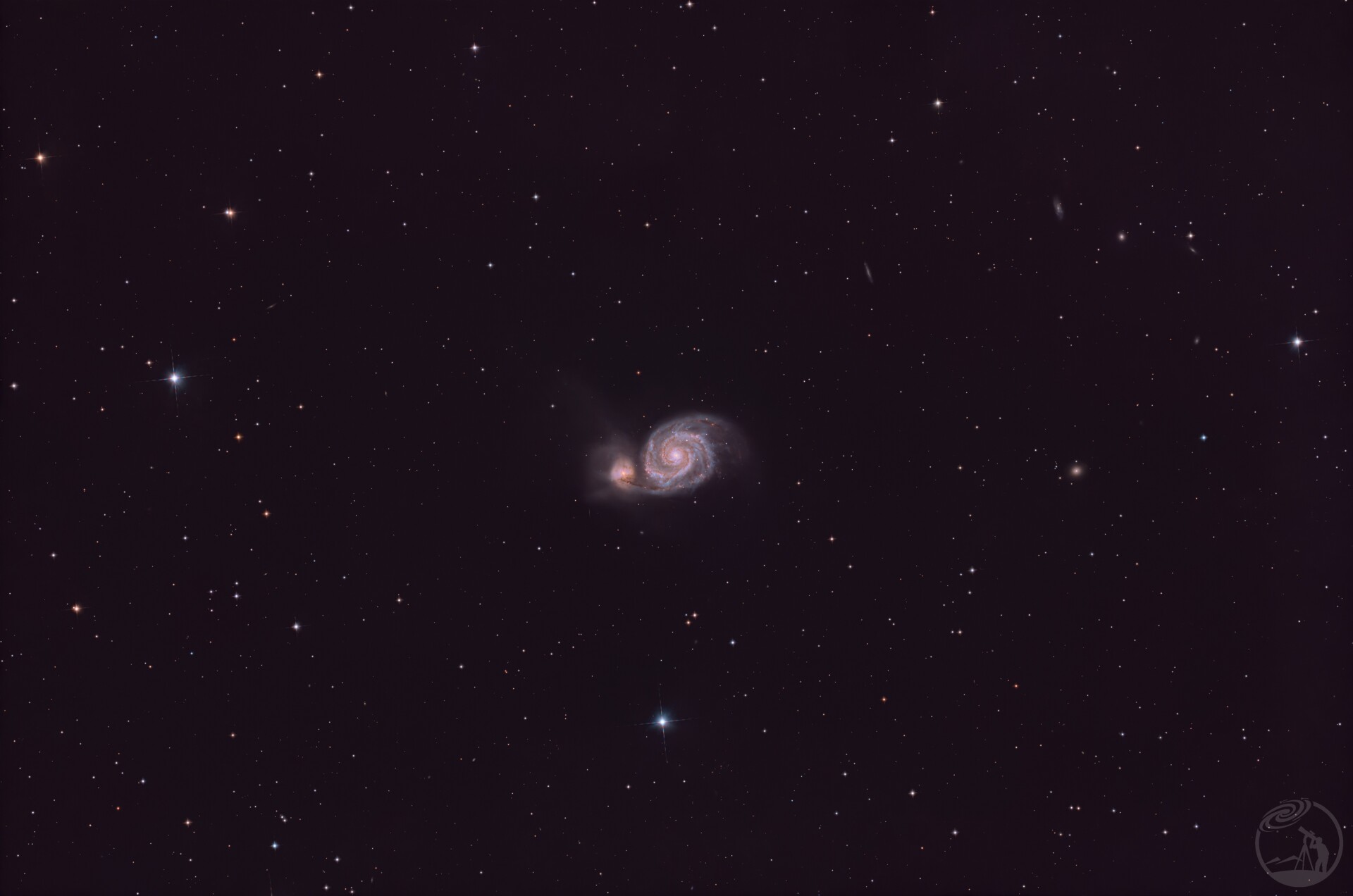 满月10小时的M51