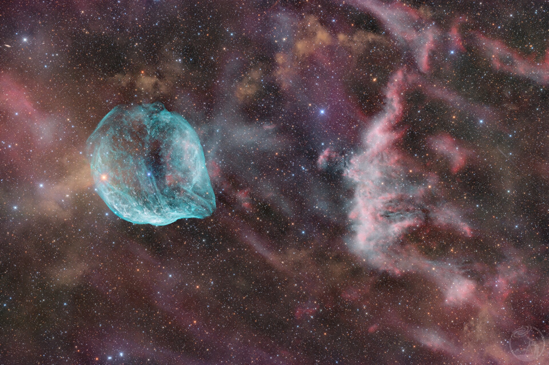 sh2-308海豚星云LRGBHO