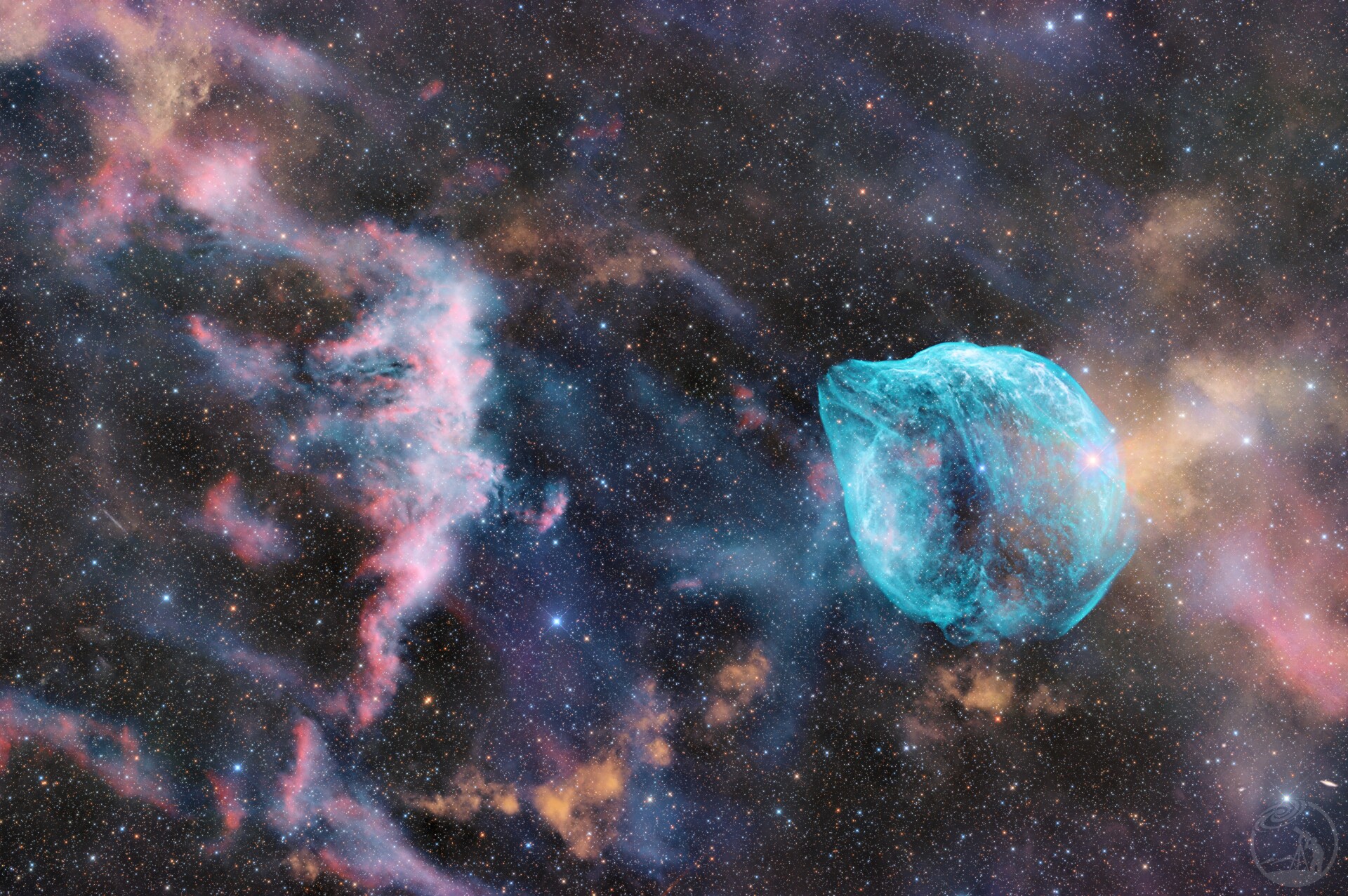 sh2-308海豚星云LRGBHO