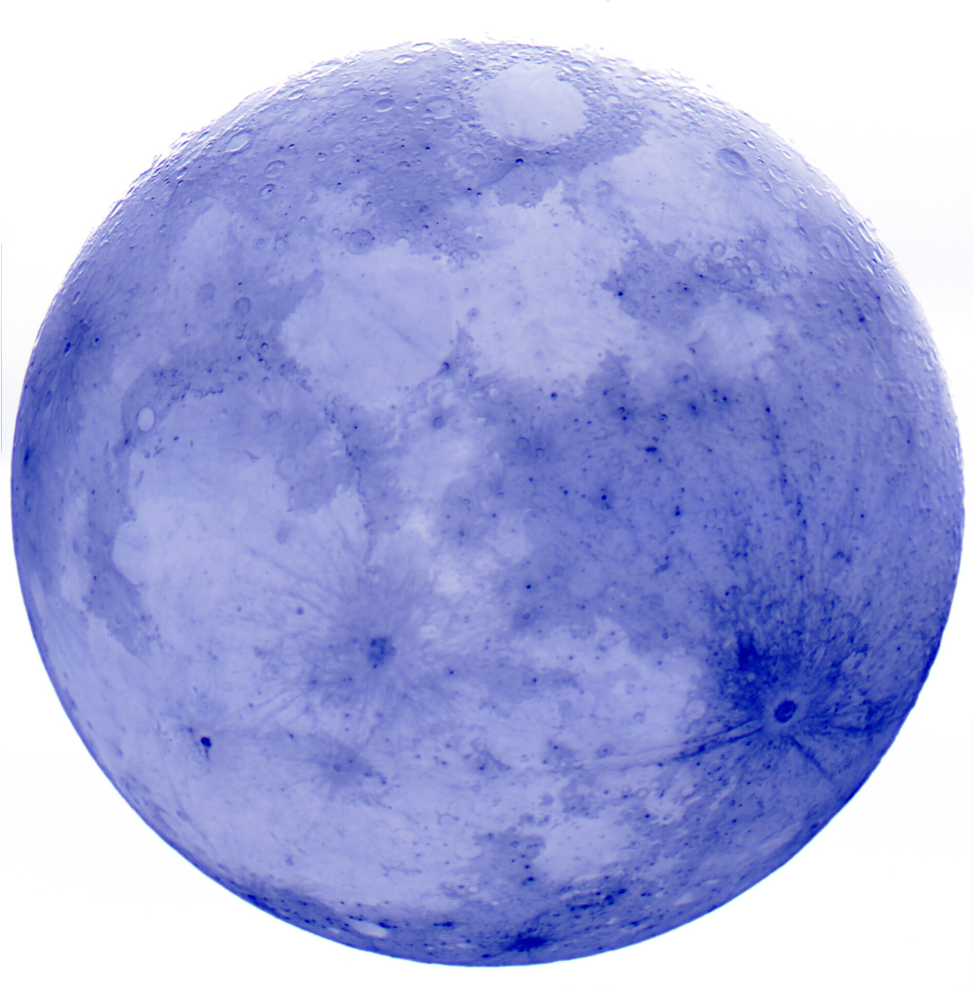 月亮反相——冰封的蓝色星球