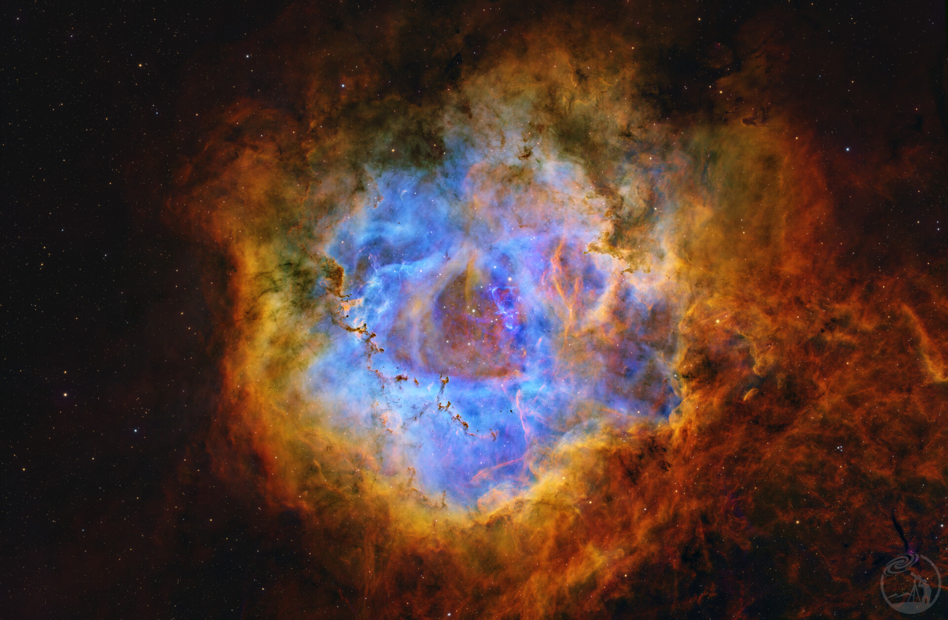 NGC2237 Rosette Nebula SHO