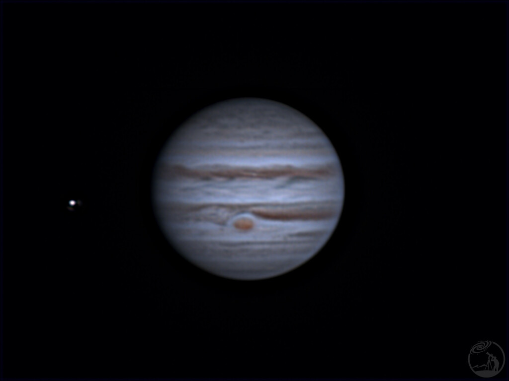 中天的木星:大红斑与木卫三