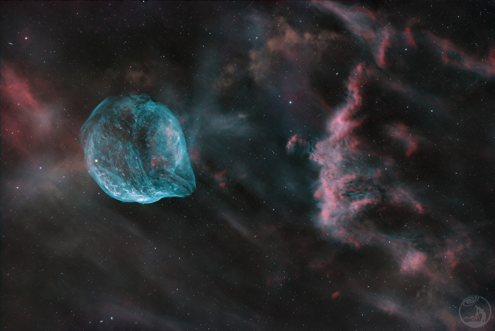 sh2-308海豚星云LRGBHO