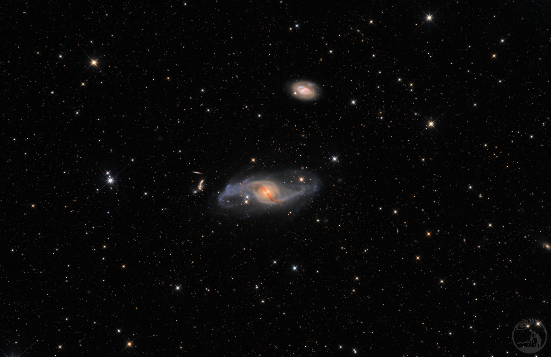 NGC3718——Drizzle*2新版,削弱背景,突出主体