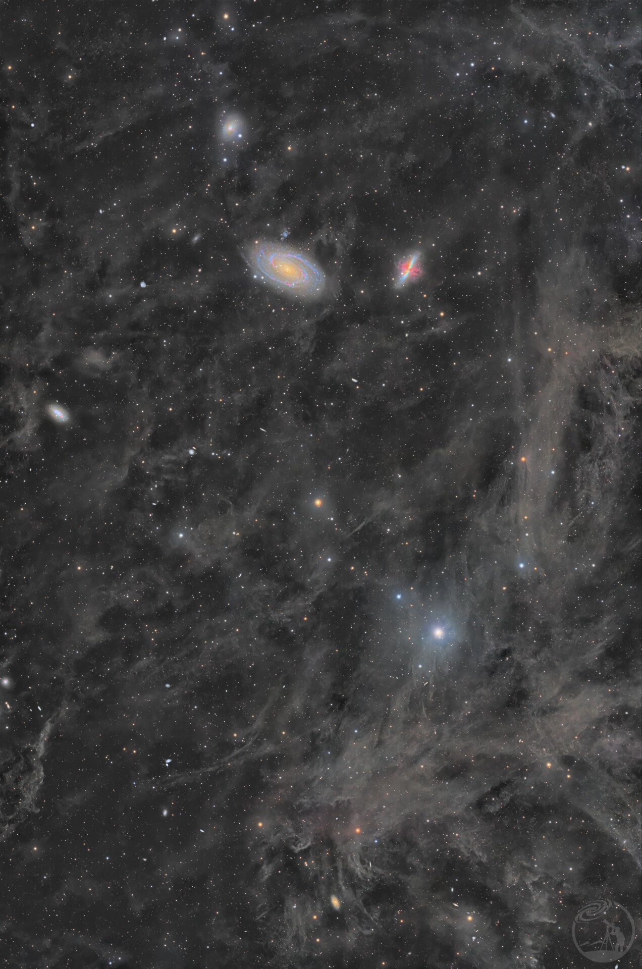 M81星系与广域IFN共耀星云