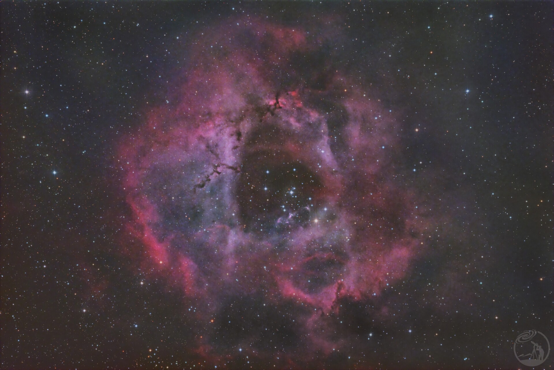 雾霾天ngc2237玫瑰星云