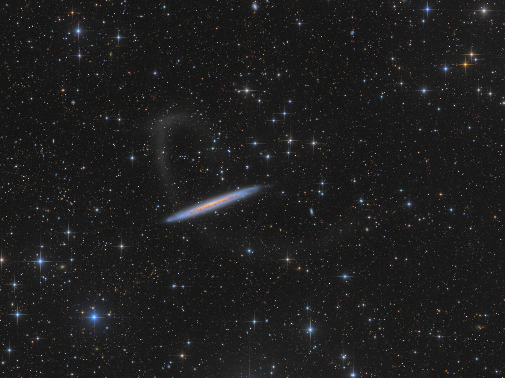 NGC5907 潮汐尾