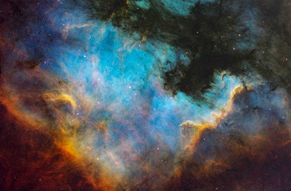 NGC7000北美洲星云日图素材