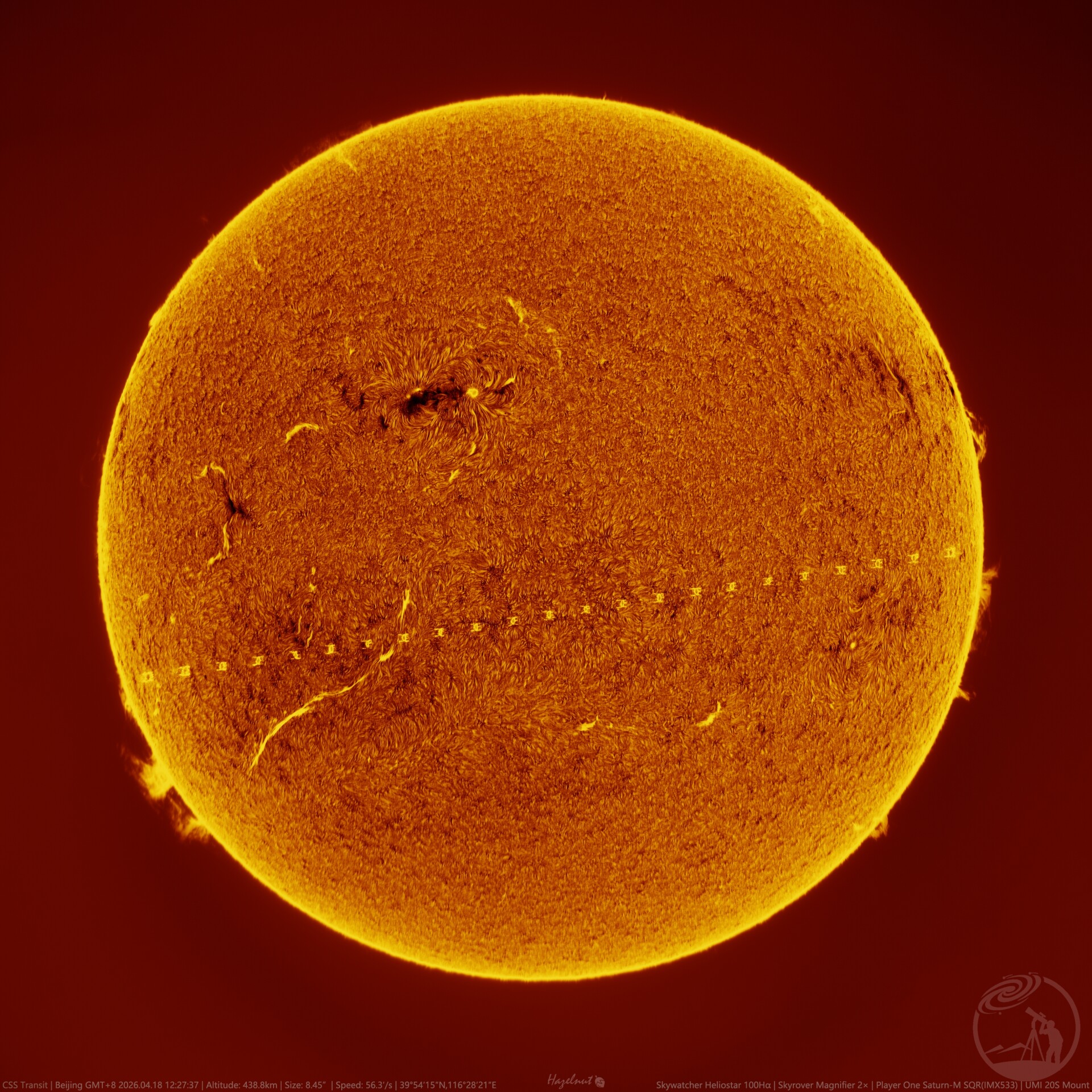 中国空间站凌日