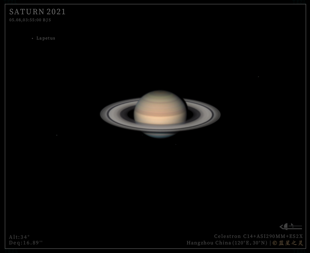 土星与土卫八 2021.05.08