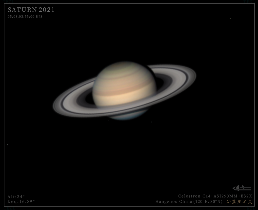 土星与土卫八 2021.05.08