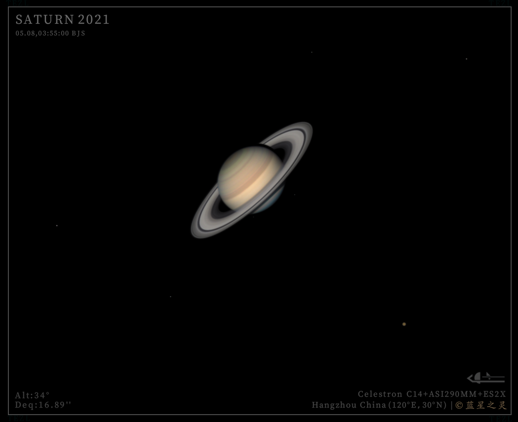 土星与土卫八 2021.05.08