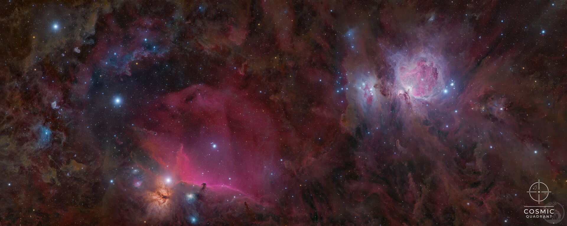 星穹· 从猎户到马头 M42xIC434 Mosaic