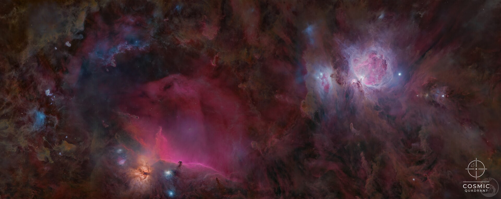 星穹· 从猎户到马头 M42xIC434 Mosaic