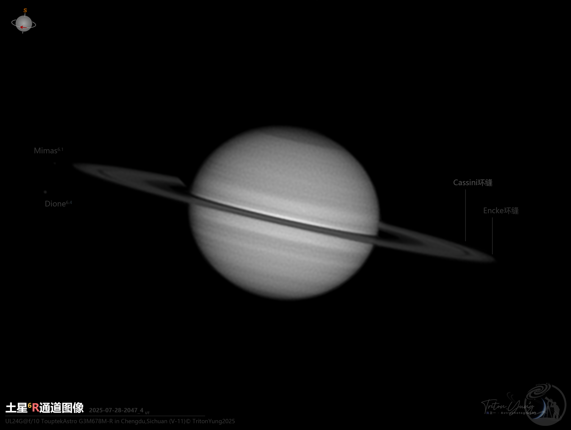2025年土星长波图像系列组图(共两张)