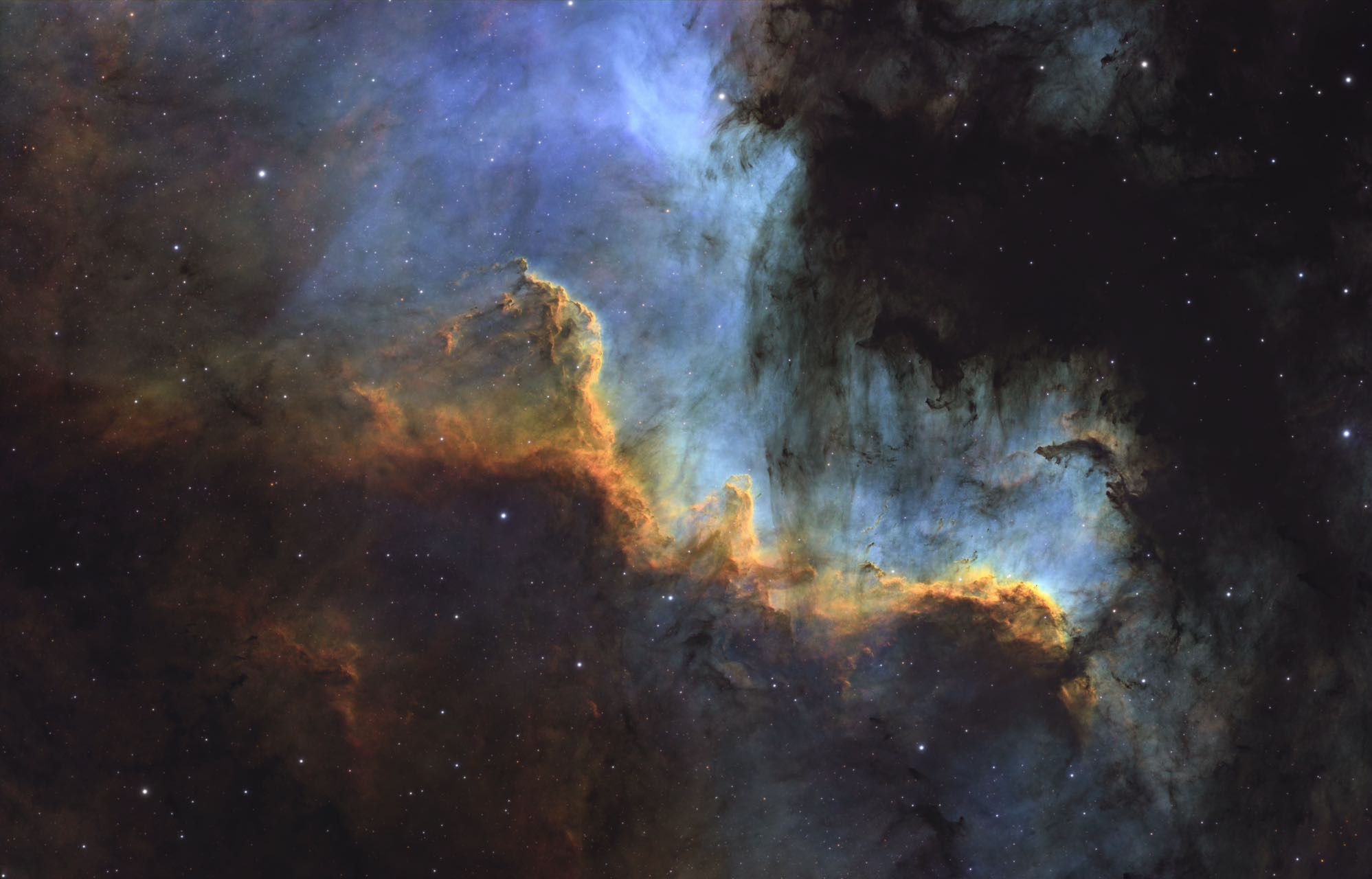 NGC7000 HOO SHO打野素材