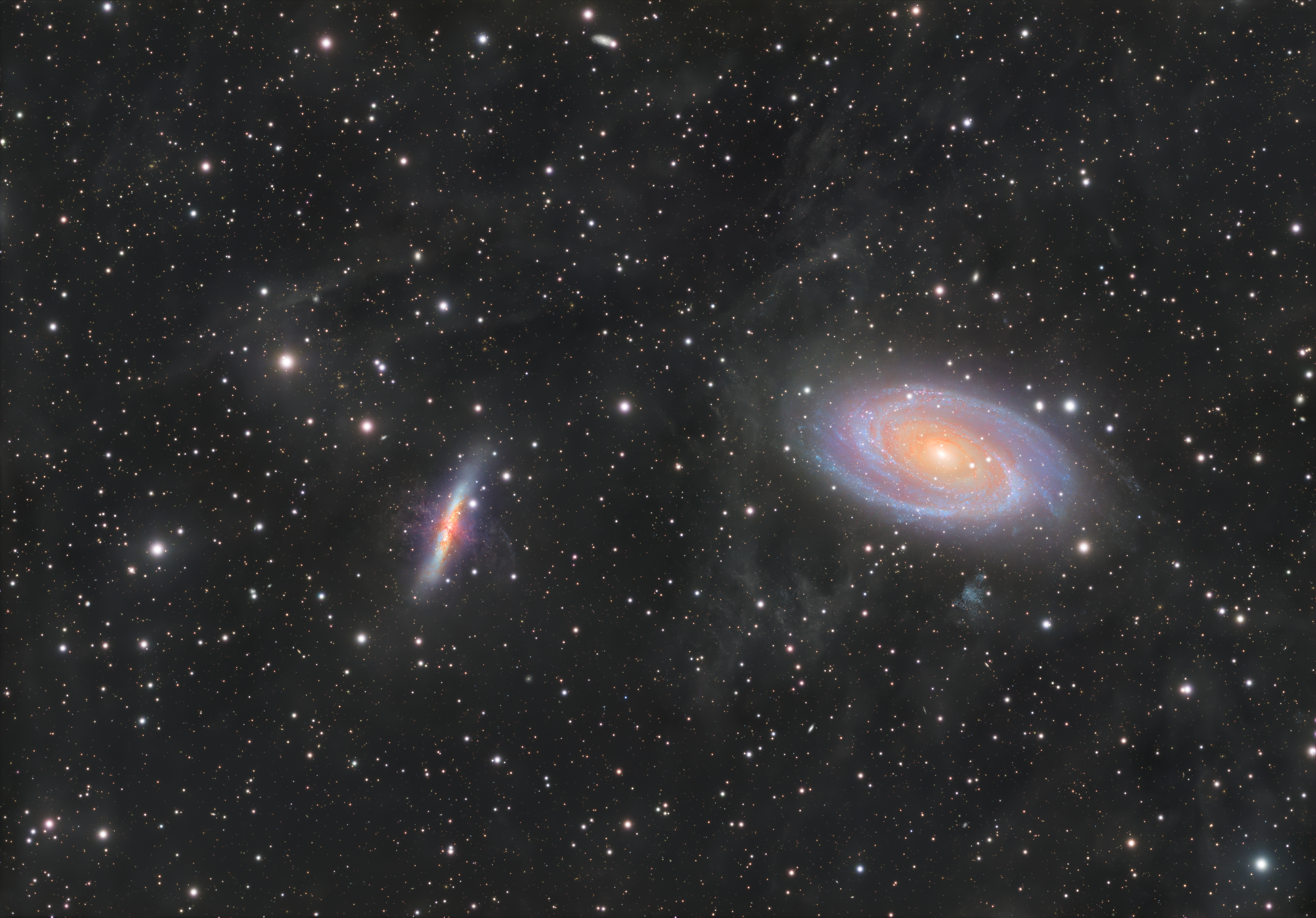 130apopro加彩机拍摄53h的M81，M82