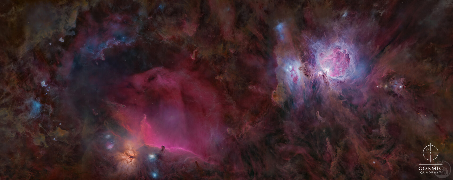 星穹· 从猎户到马头 M42xIC434 Mosaic