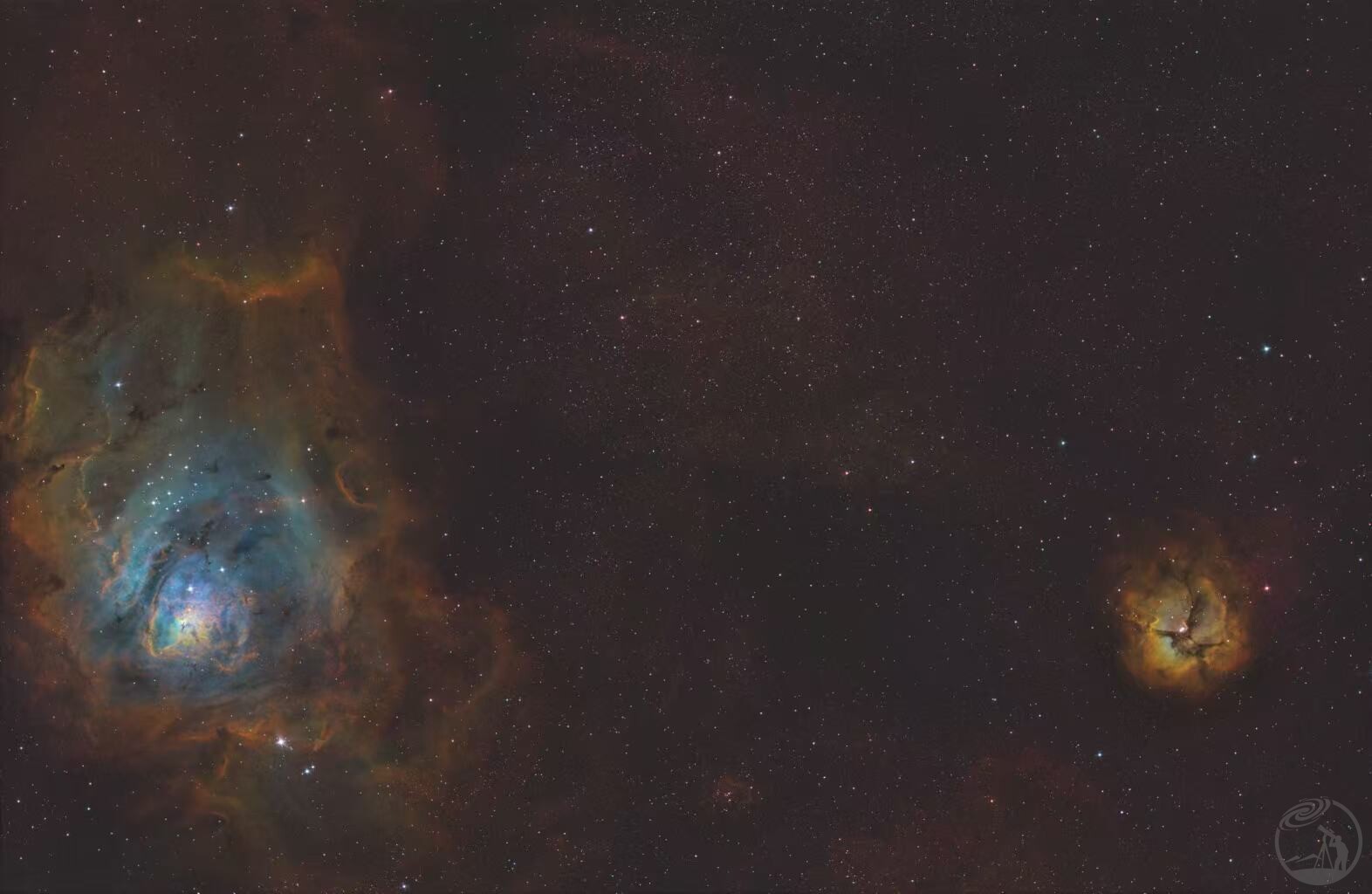 礁湖星云、三裂星云