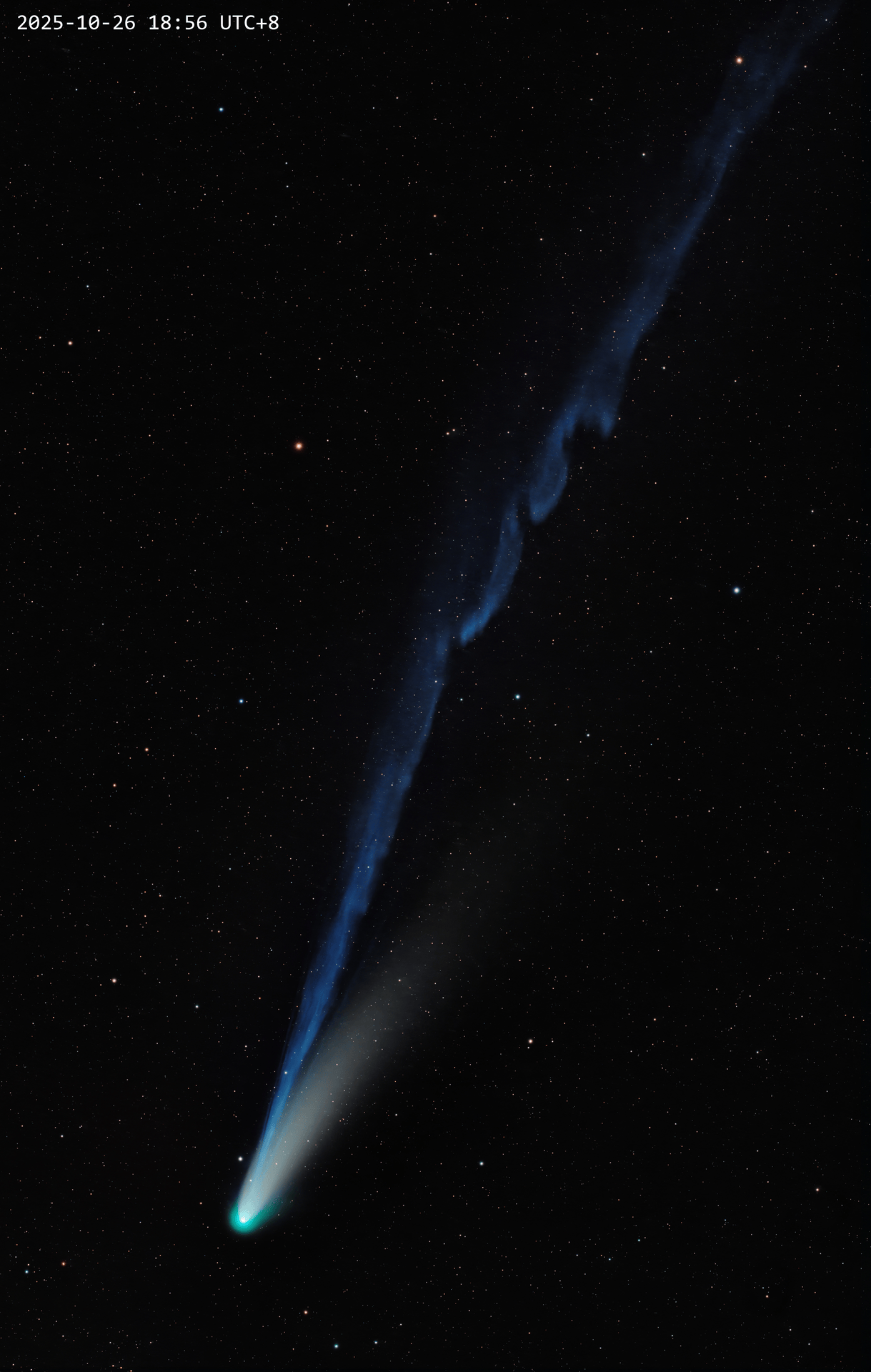 莱蒙彗星离子尾变化（重新处理）