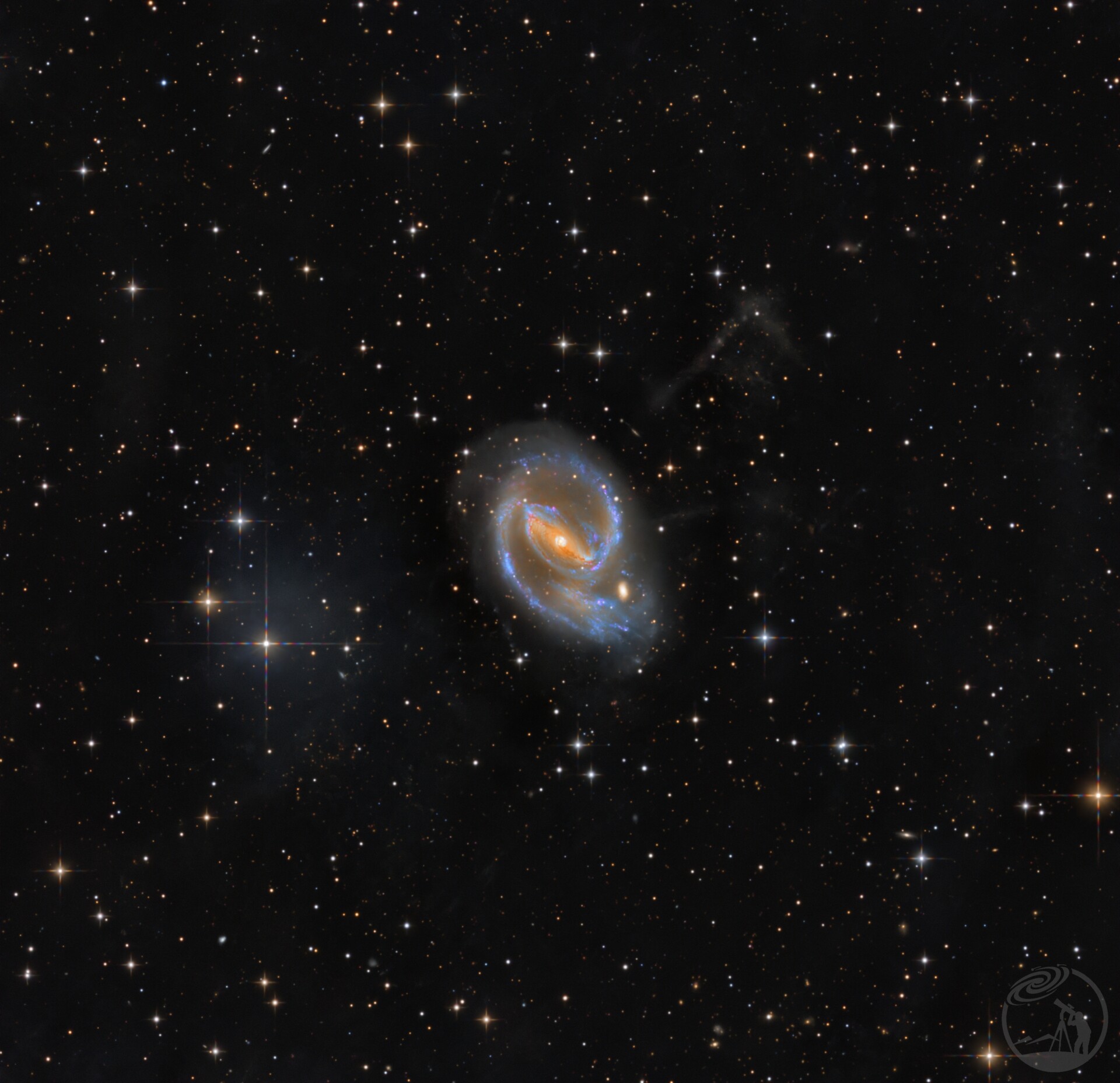 NGC1097及尘埃