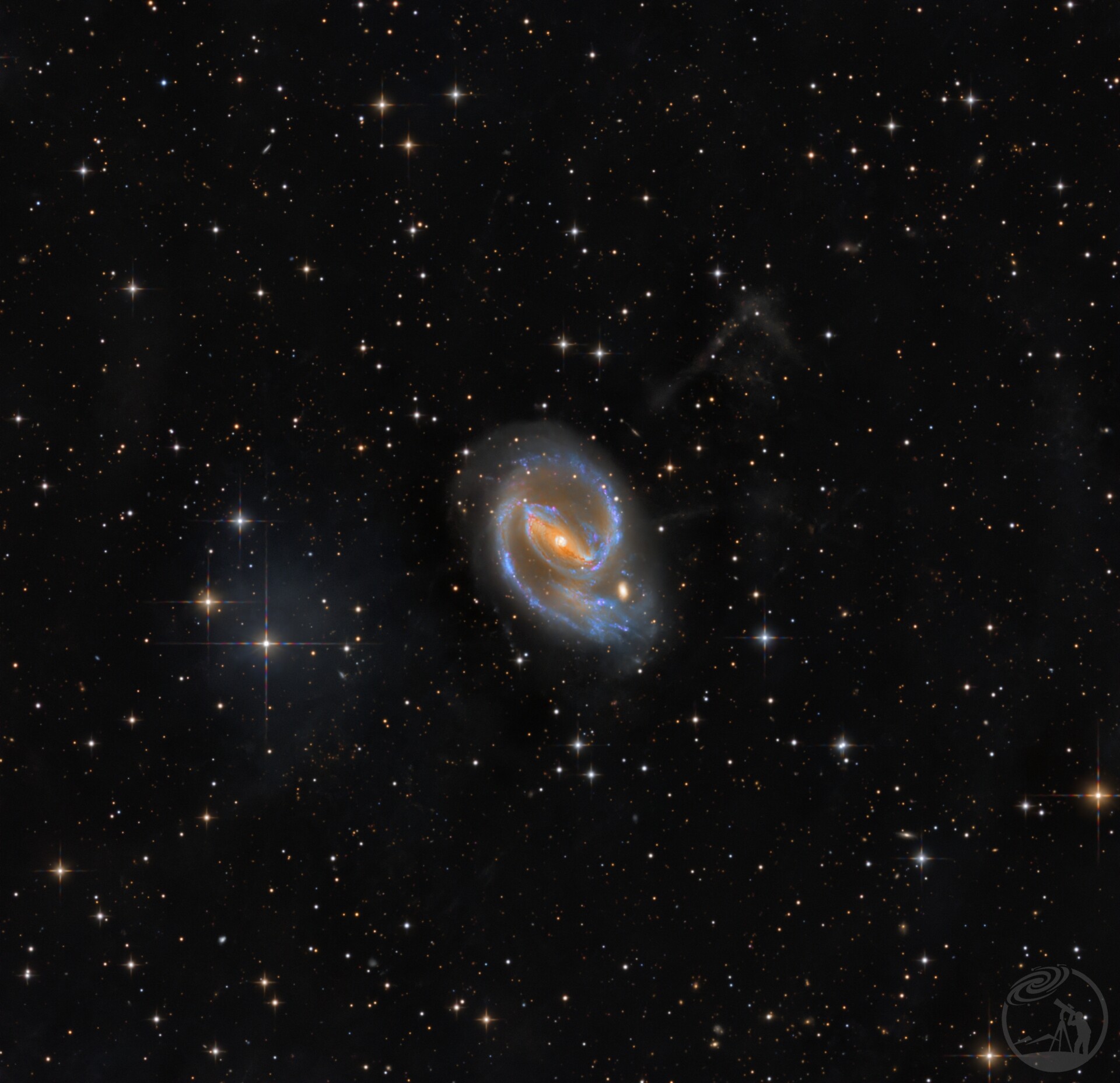 NGC1097及尘埃