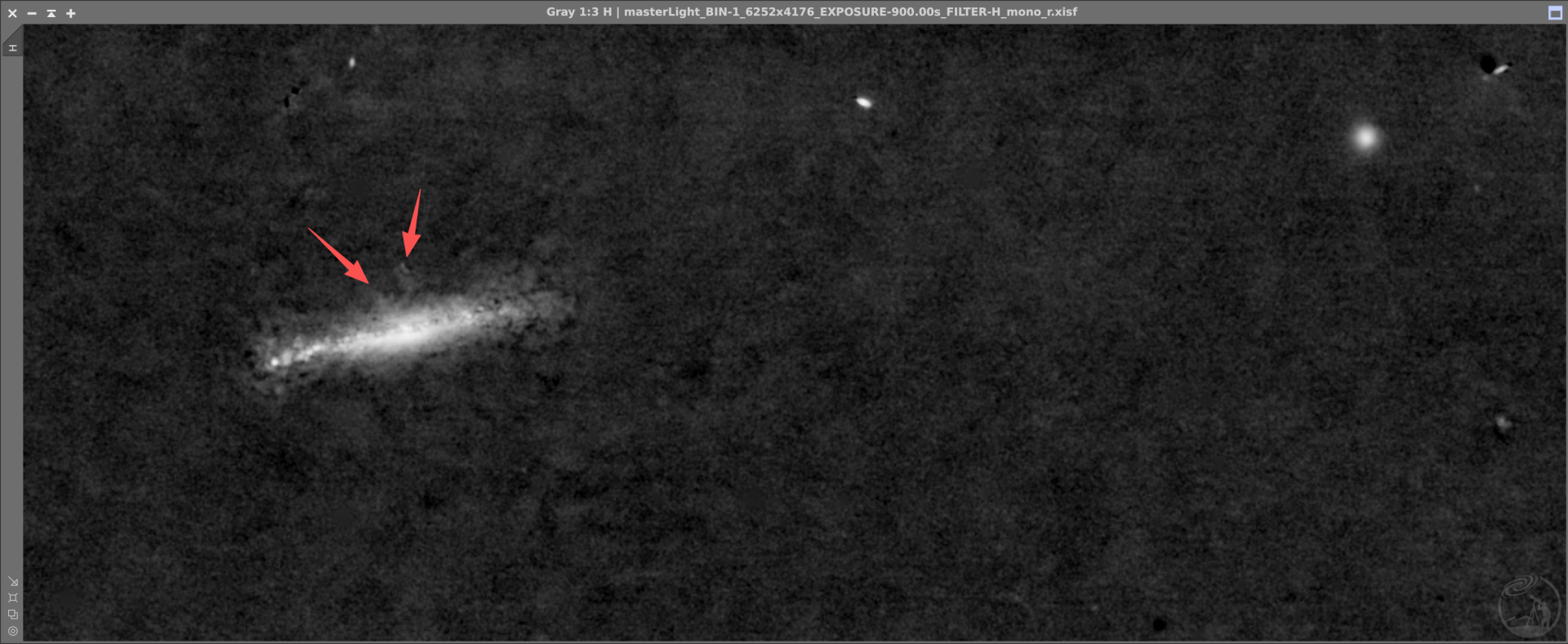 【首次？】狮子座三重奏-NGC3628核心Ha喷流