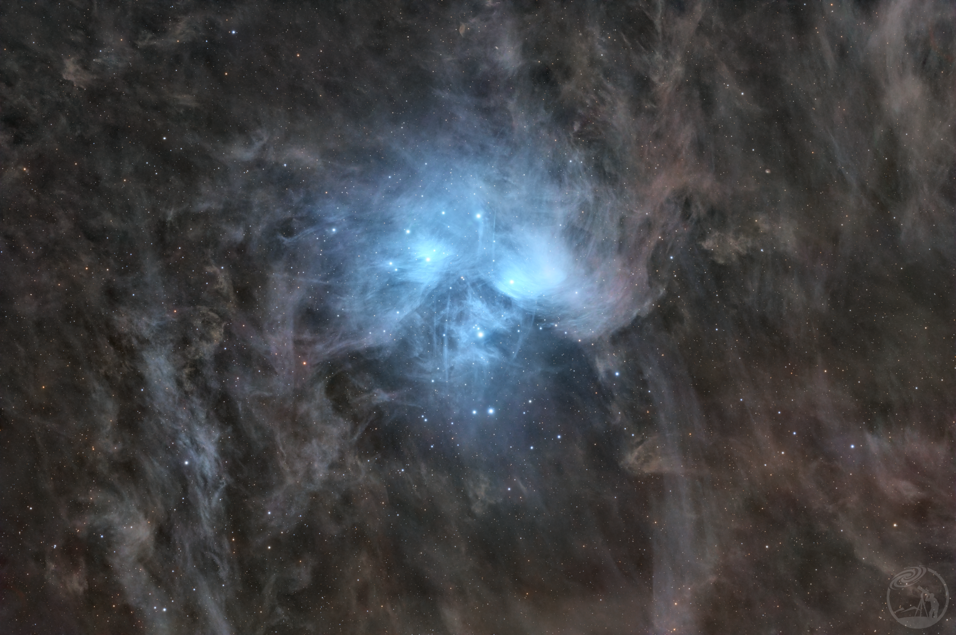 星尘沧海,昴宿流光——M45广域尘埃云
