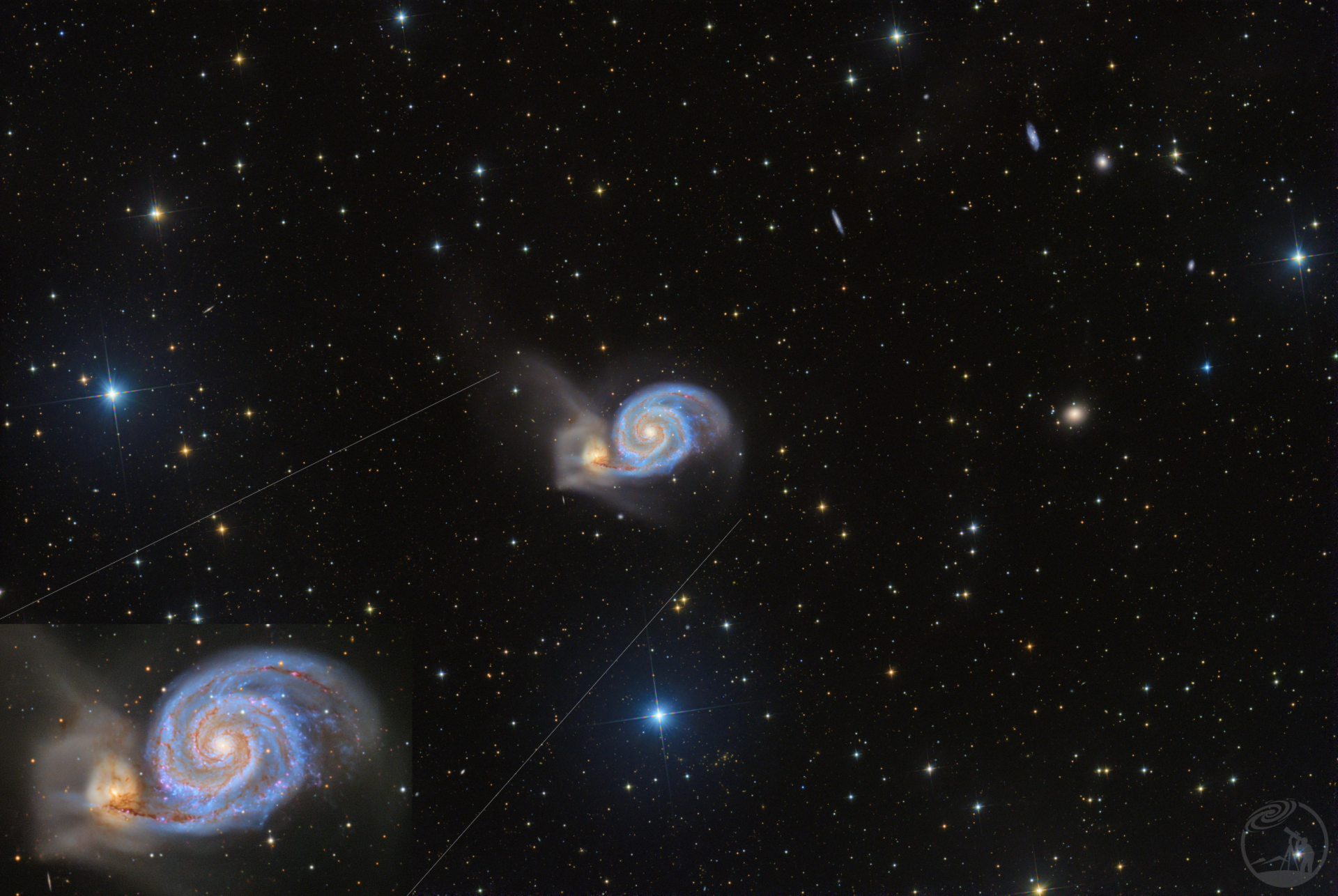 m51   --星空中的共舞