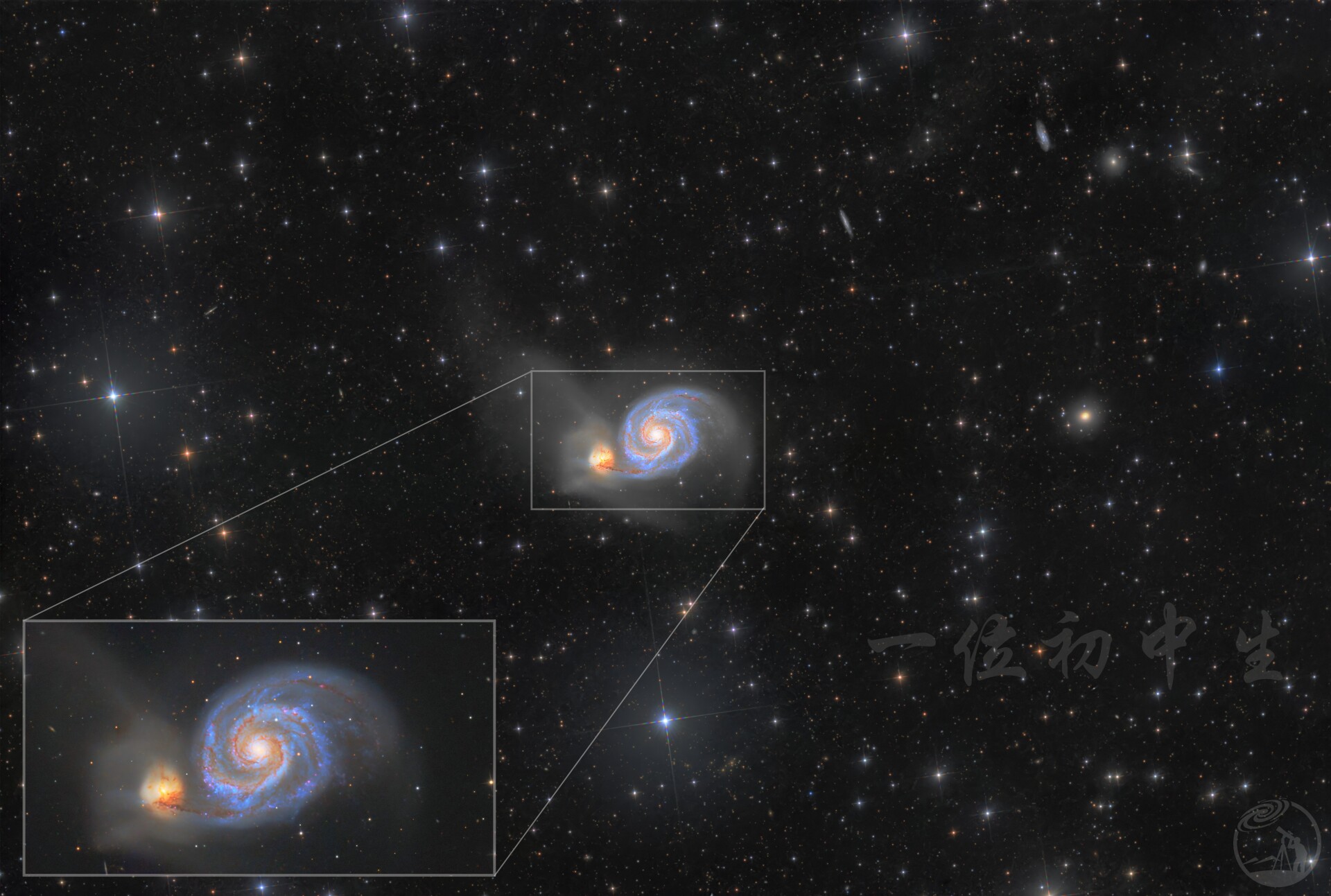 m51 --星空中的共舞