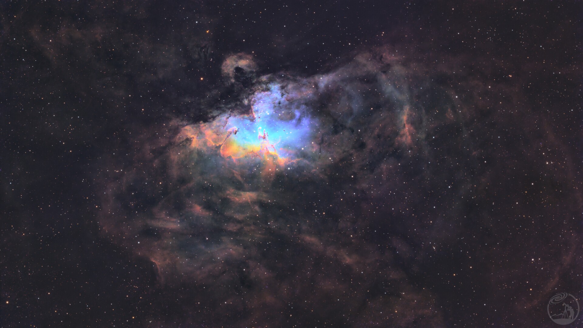 城市天台的M16鹰星云