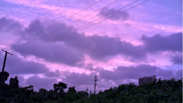 7月11日南通的朝霞与晚霞