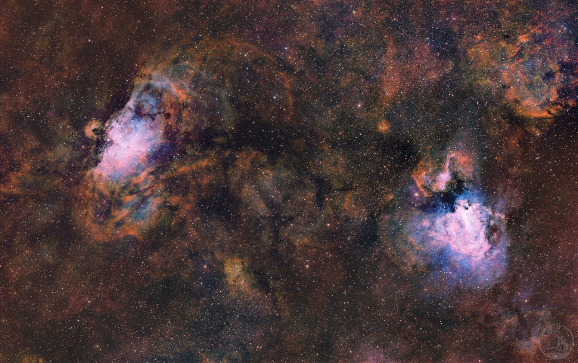 M16&M17 鹰状星云&欧米伽星云