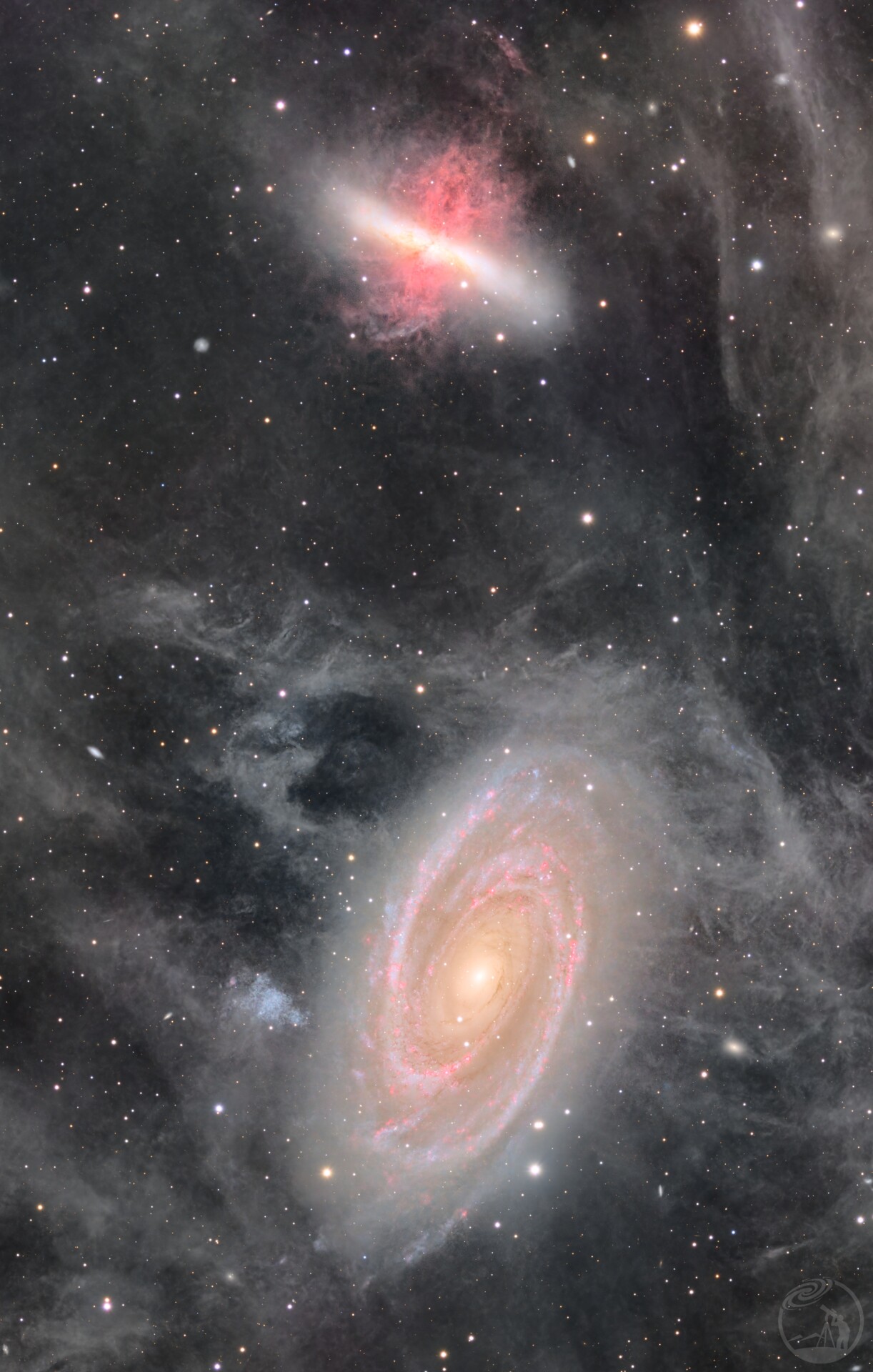 星系三重奏——M81、M82与NGC 3077