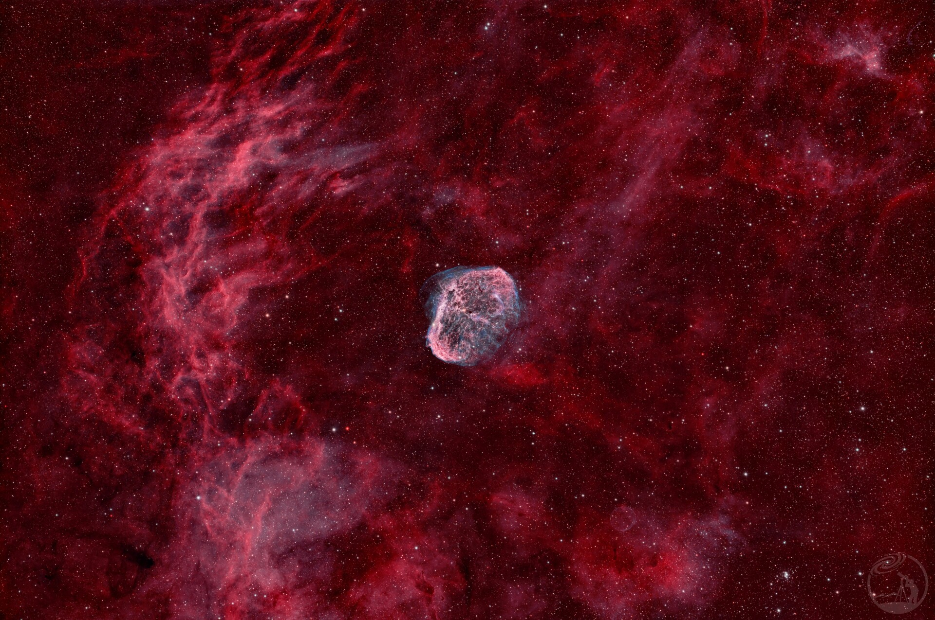 NGC6888眉月星云广域-天文社团发展论坛特辑