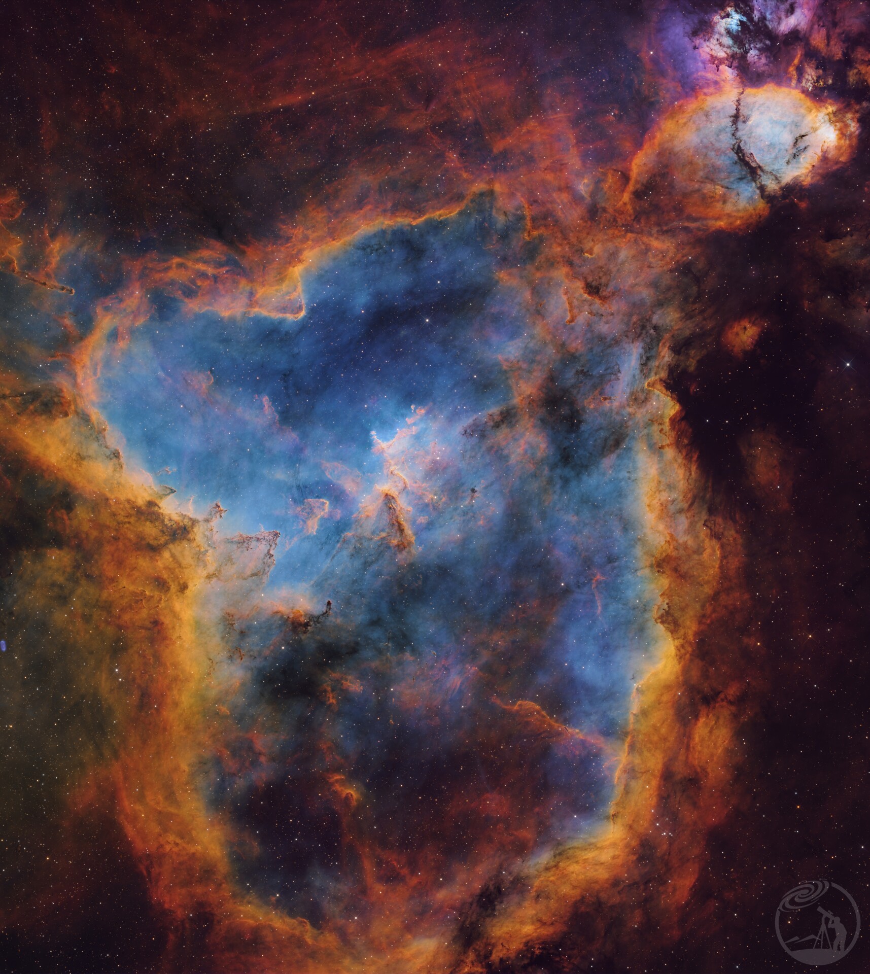 IC1805心脏星云SHO·淡雅版
