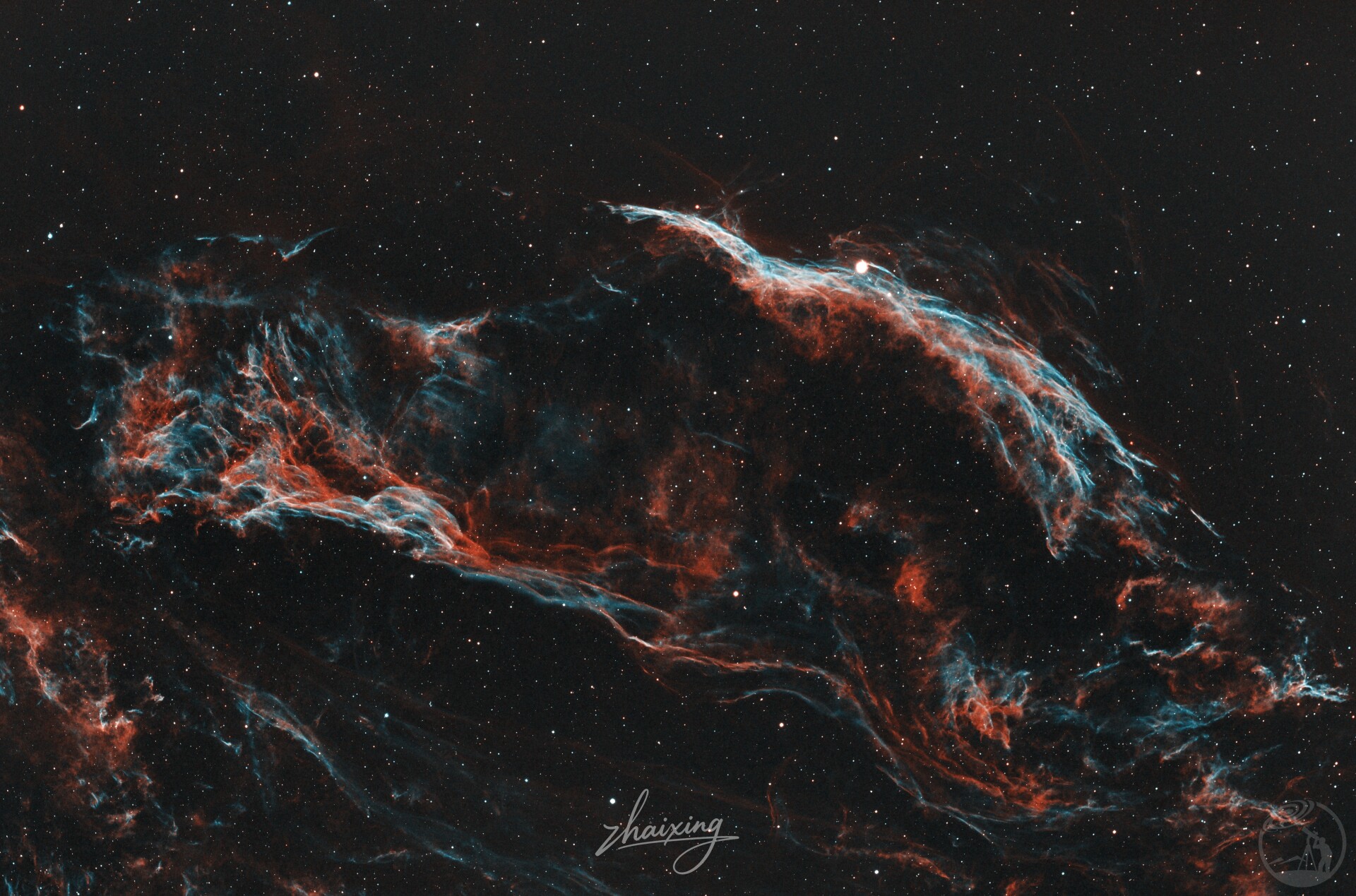 NGC6960西面纱HOO重制