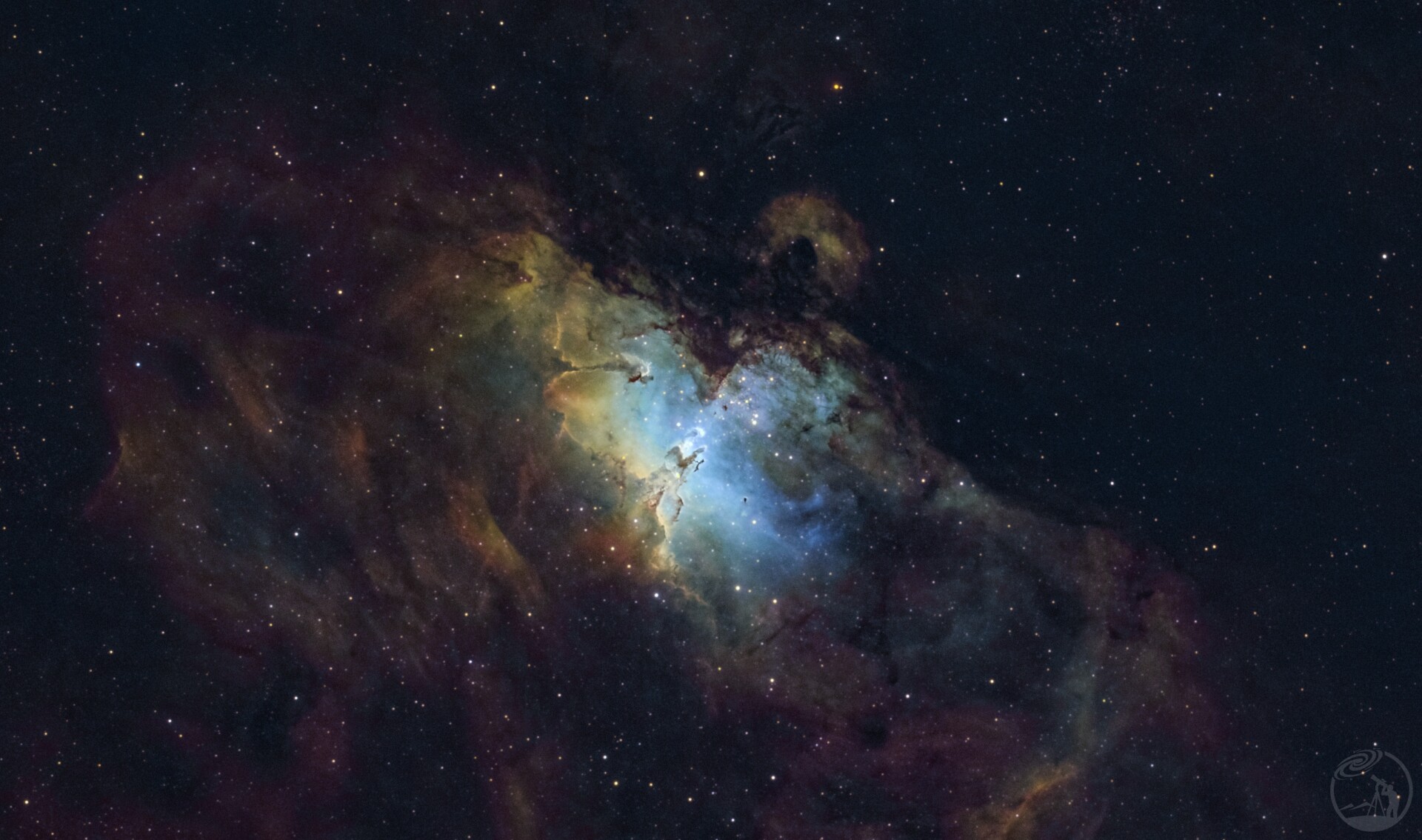 鹰星云的奇幻色彩