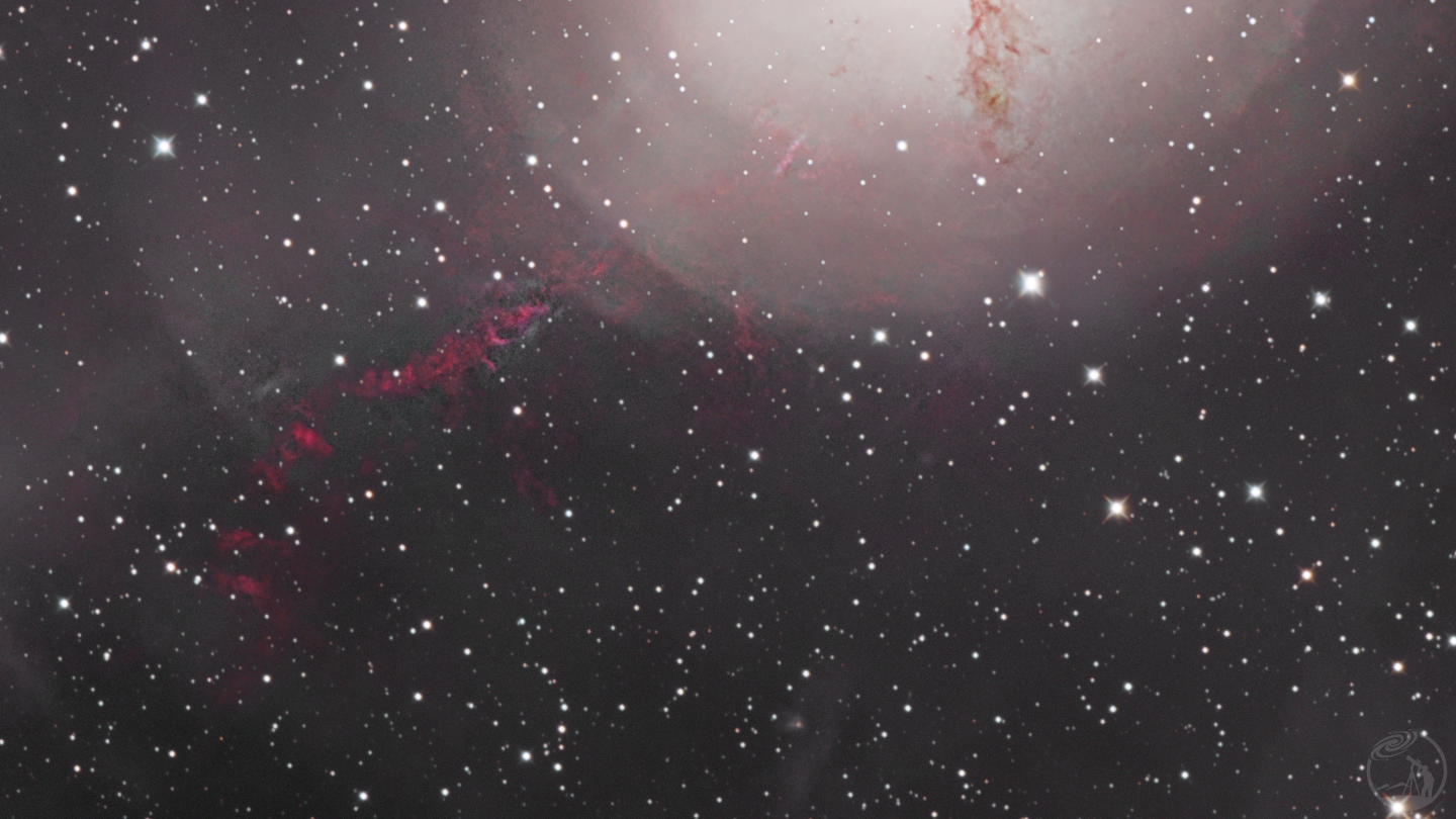 NGC5128 半人马座 A 星系与 Hα 喷流