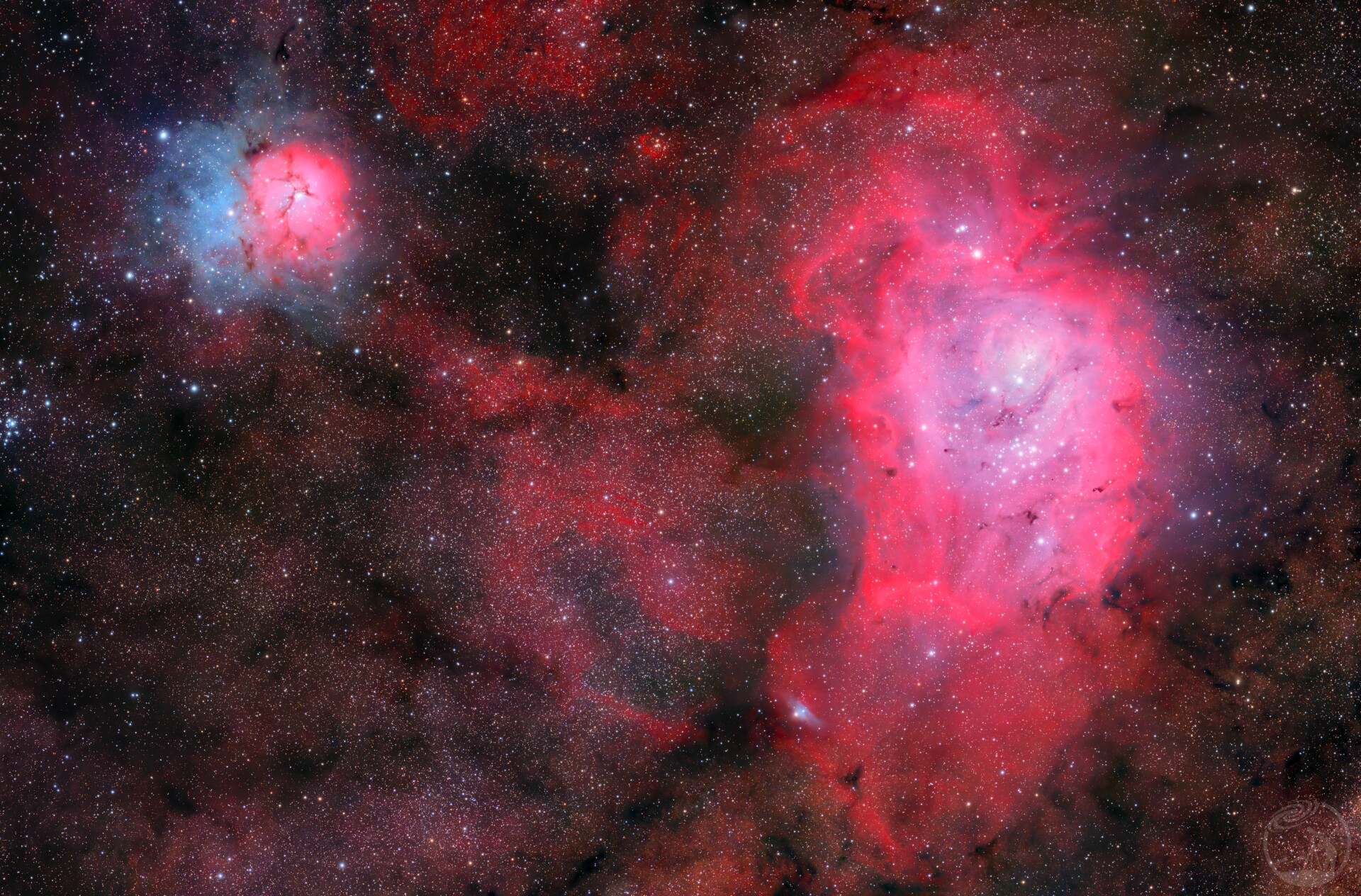 礁湖星云M8&三叶星云M20