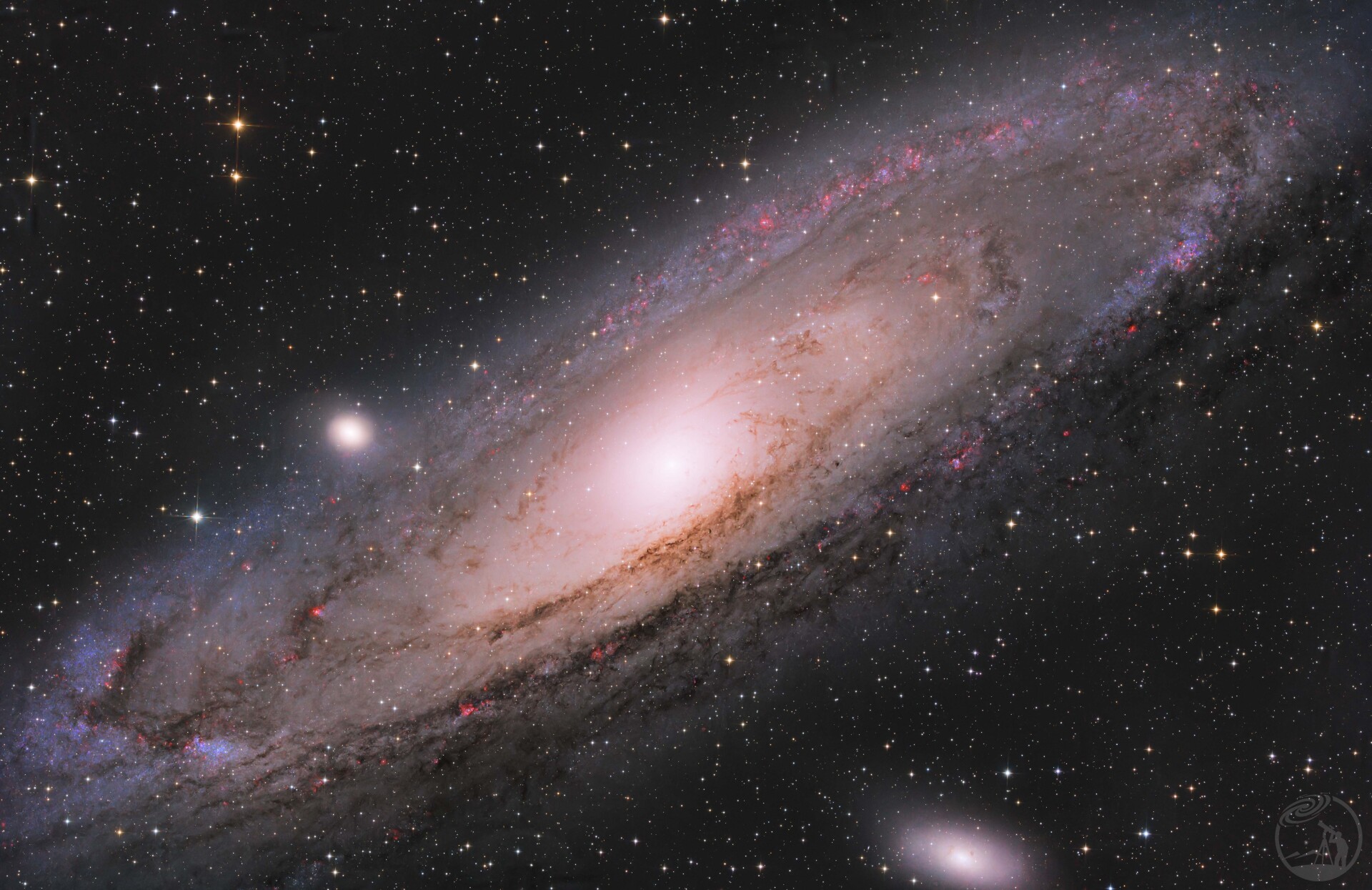M31仙女座星系小红花