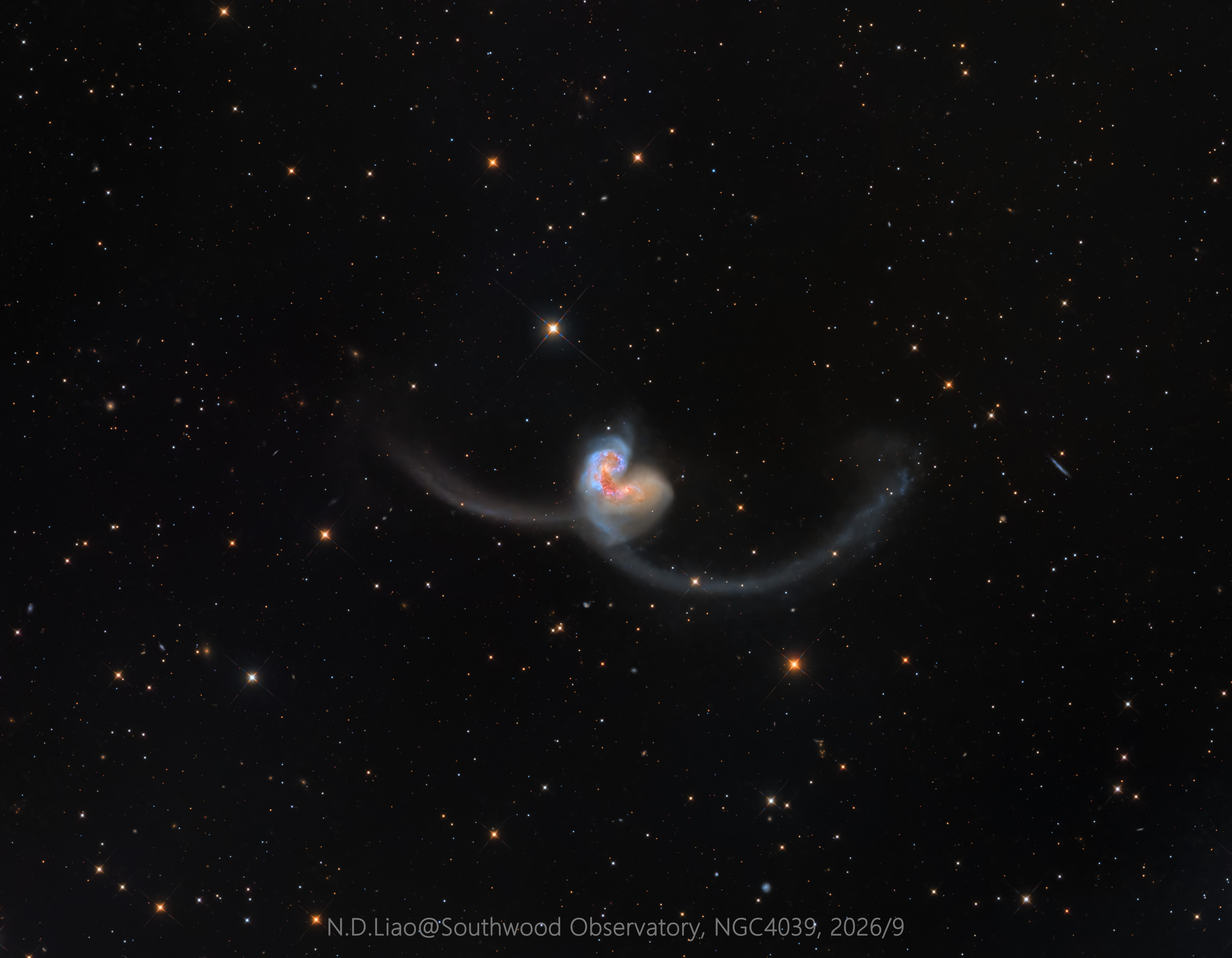 *极品素材*（NGC4038&NGC4039），广东第一峰2级区，总曝光21小时