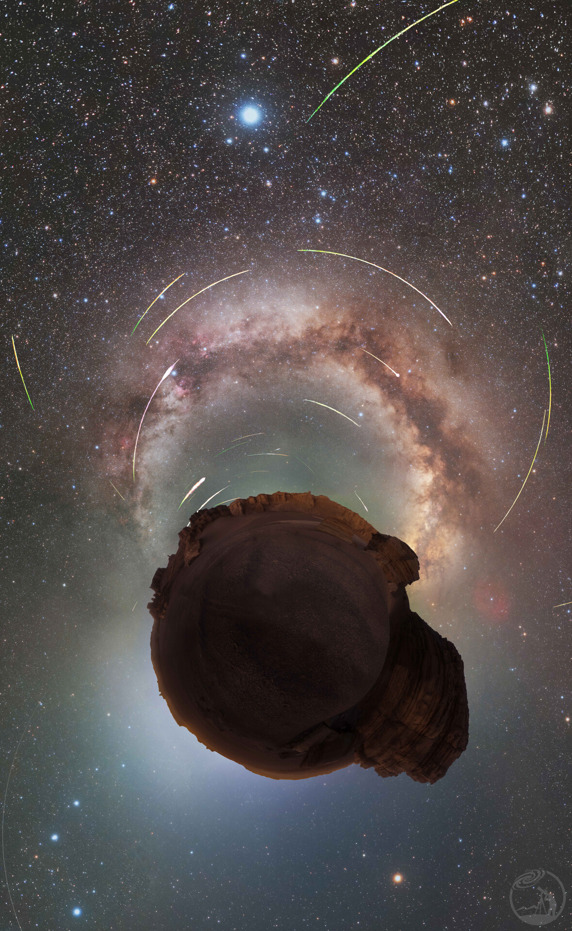 雅丹遇流星,大漠见星河