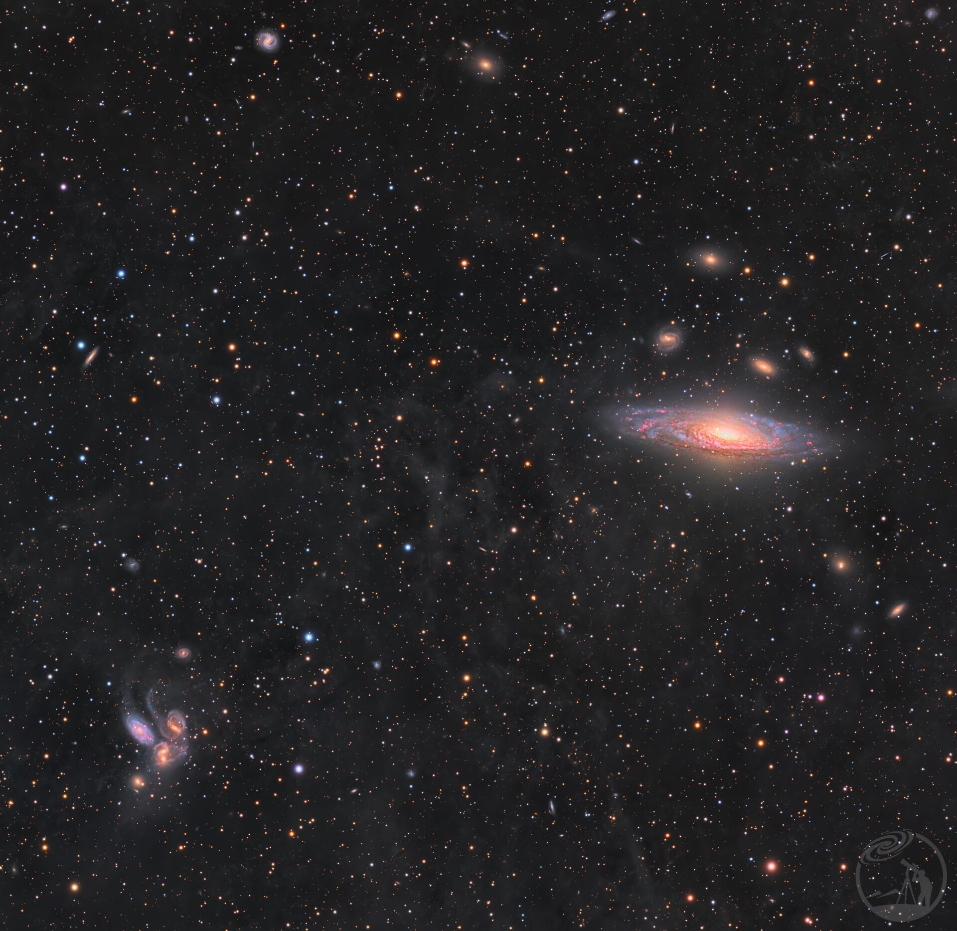 NGC7331与史蒂芬五重与超新星